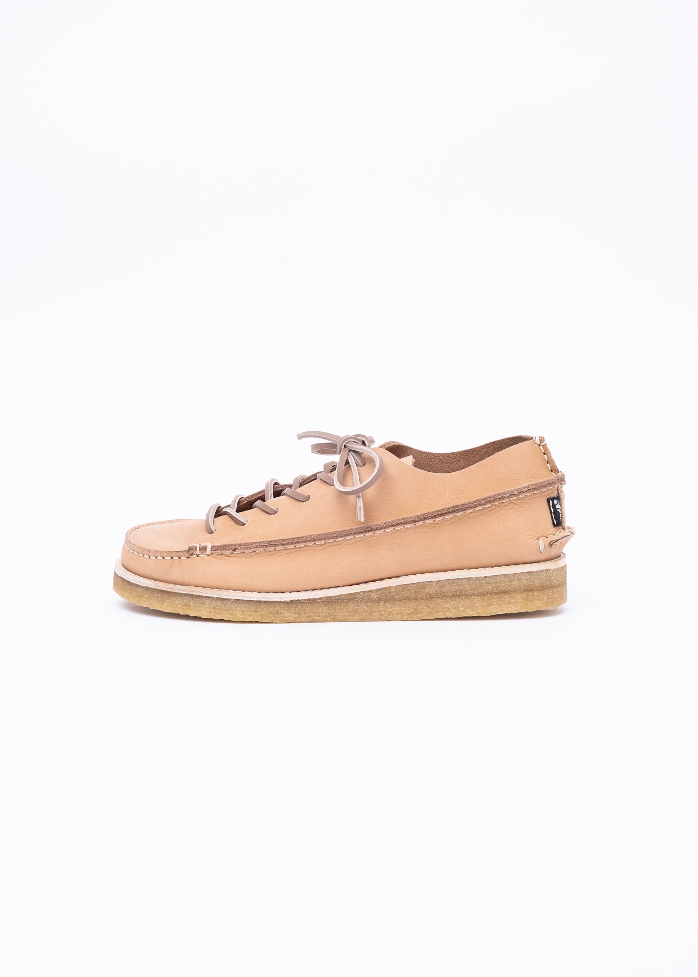 Yogi Finn Womens Nubuck Lace Up Shoe on Crepe Outsole / Nude