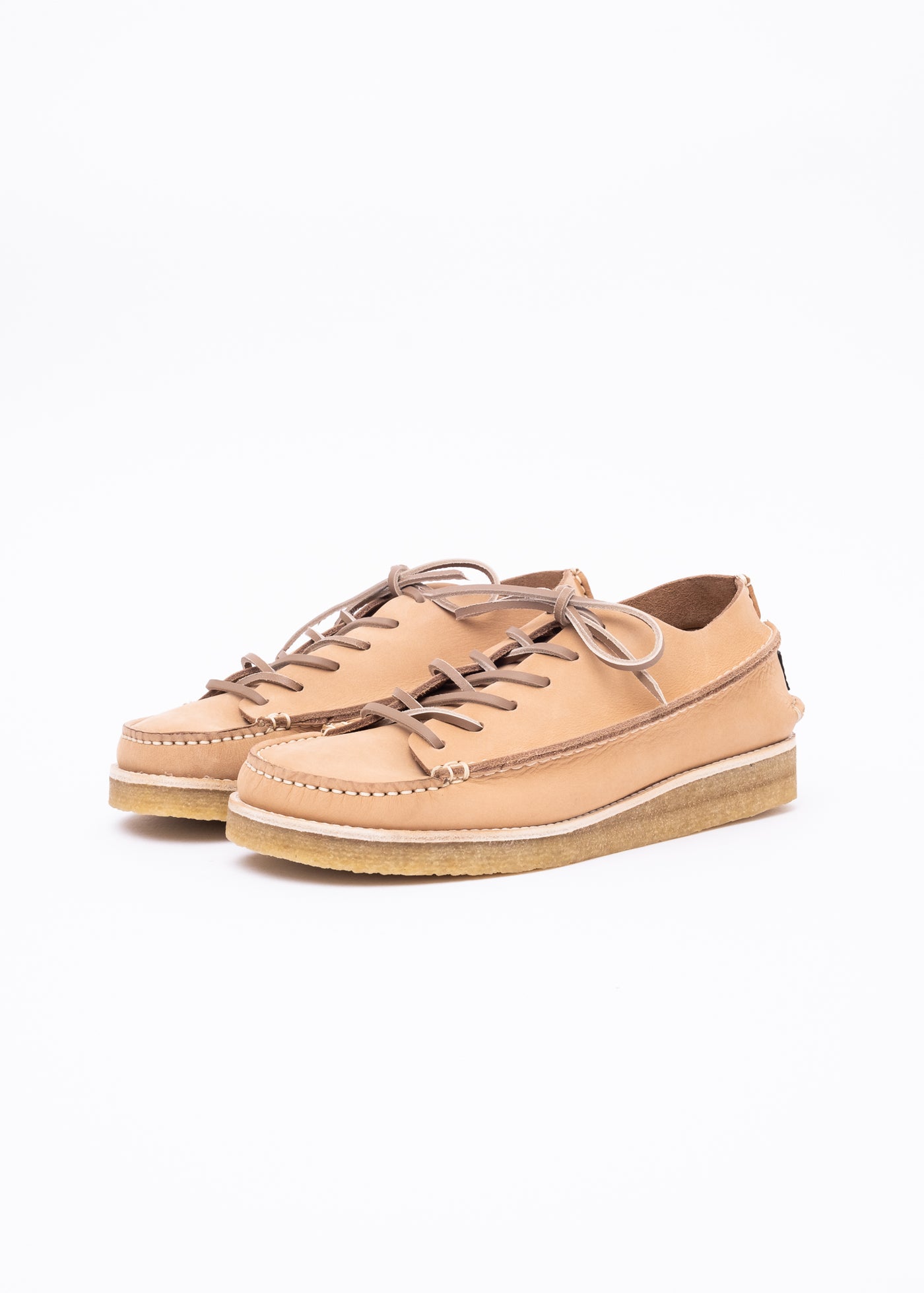Yogi Finn Womens Nubuck Lace Up Shoe on Crepe Outsole / Nude