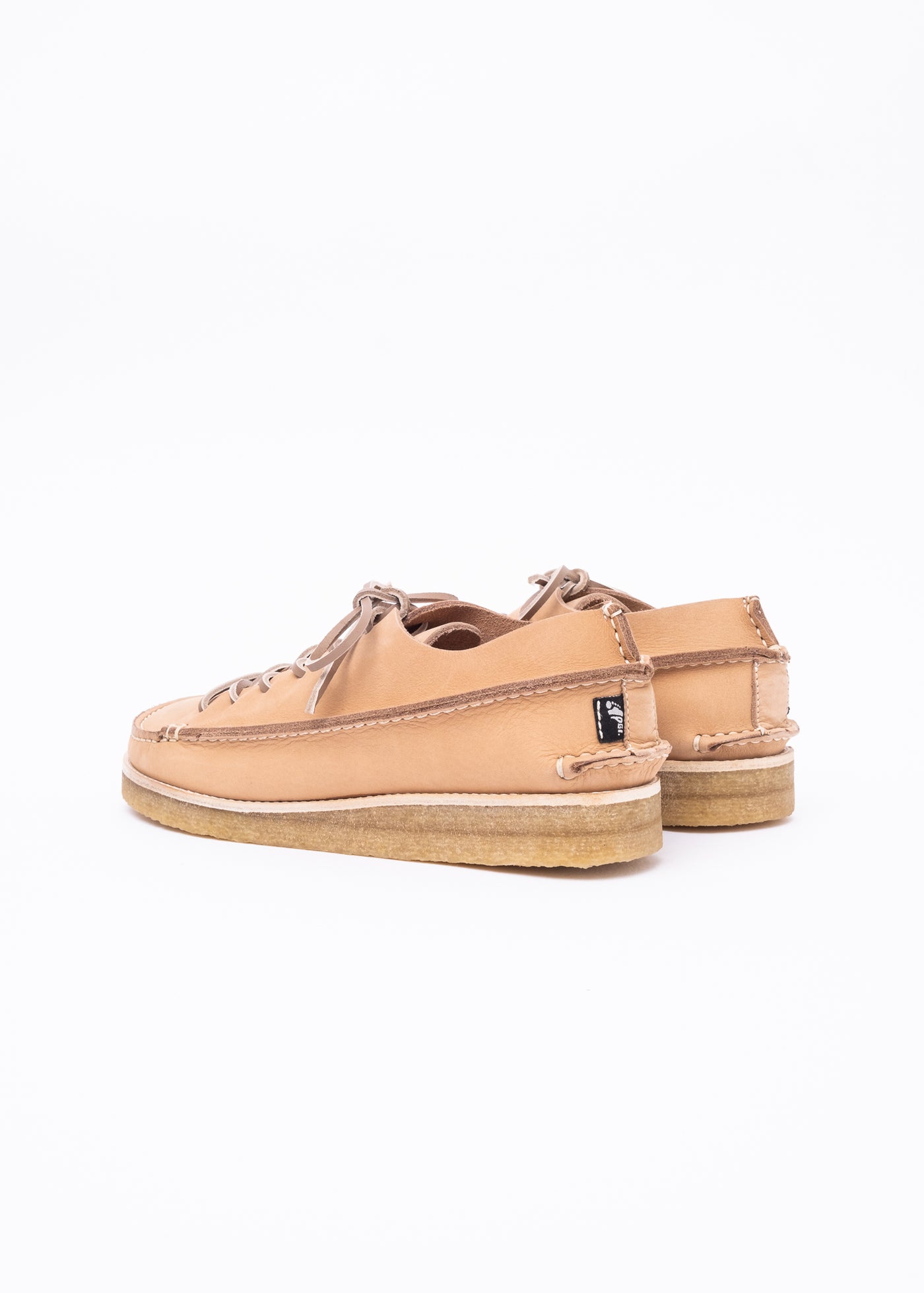 Yogi Finn Womens Nubuck Lace Up Shoe on Crepe Outsole / Nude