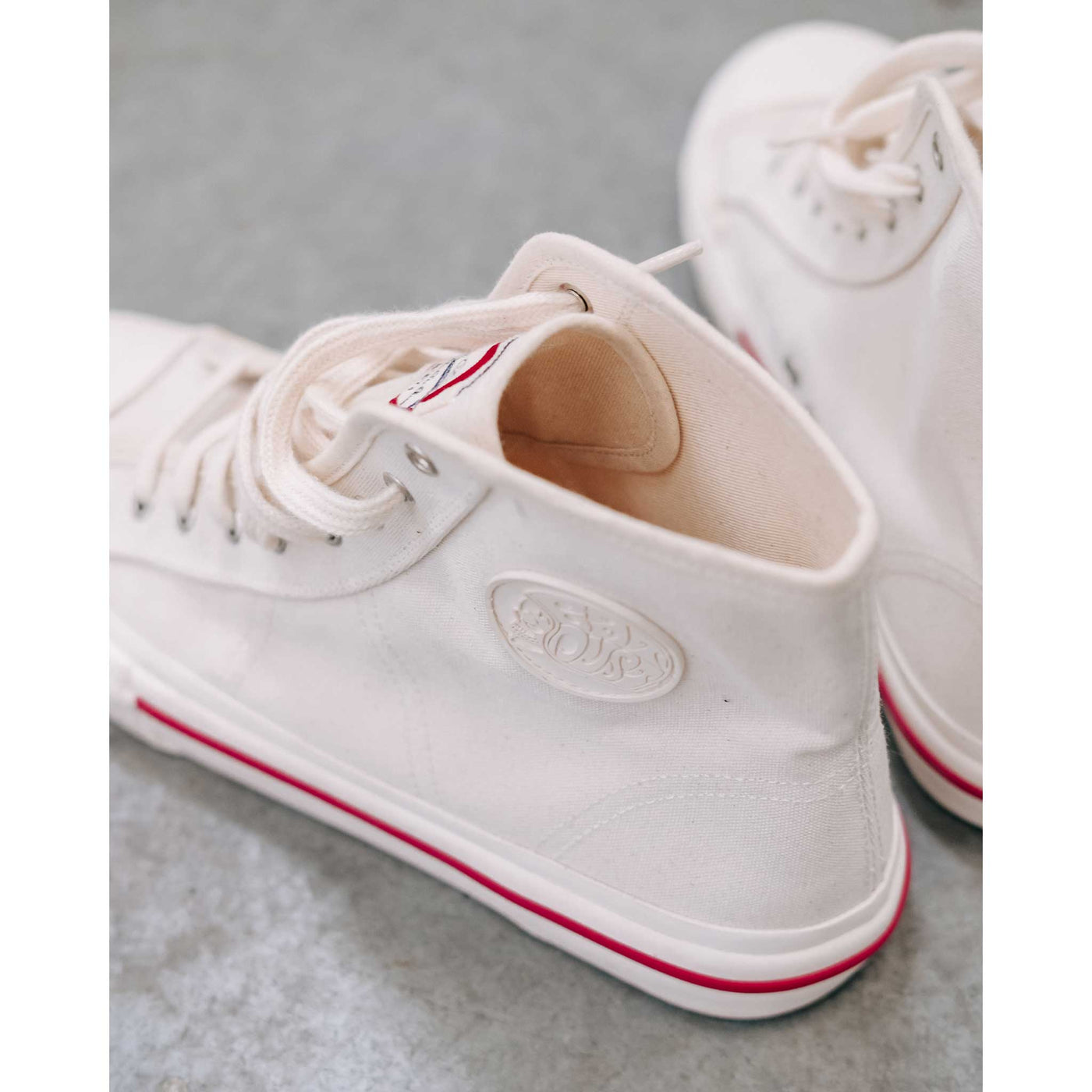 Canvas Sneakers High Ecru