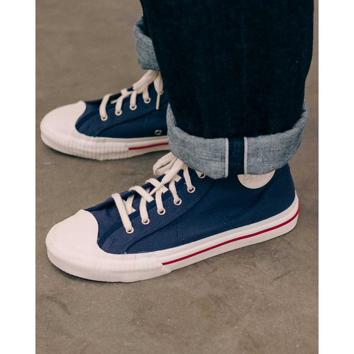 Canvas Sneakers High Navy