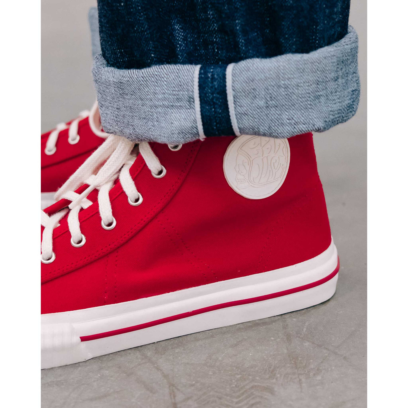 Canvas Sneakers High Red