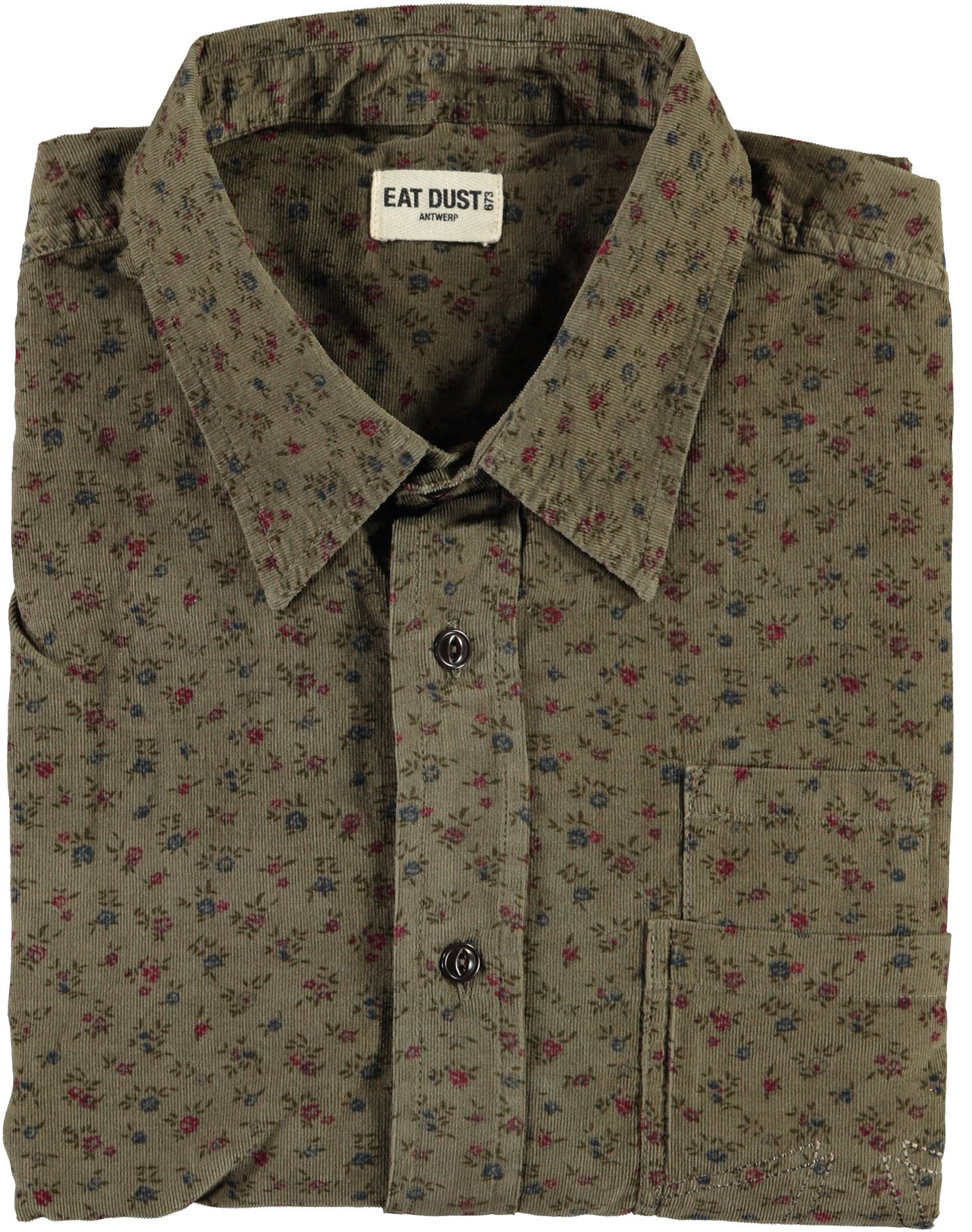 Combat Shirt Wallpaper Cords Khaki-folded view
