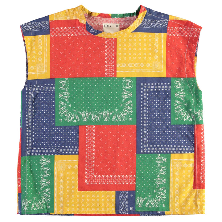 G.o.D Gardener Top Rainbow Bandana Multi