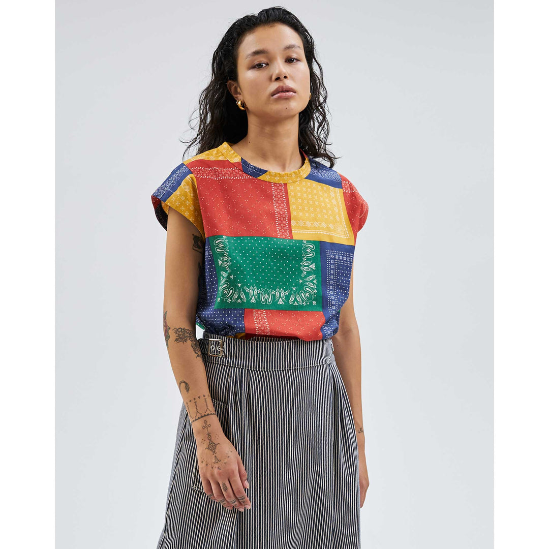 G.o.D Gardener Top Rainbow Bandana Multi