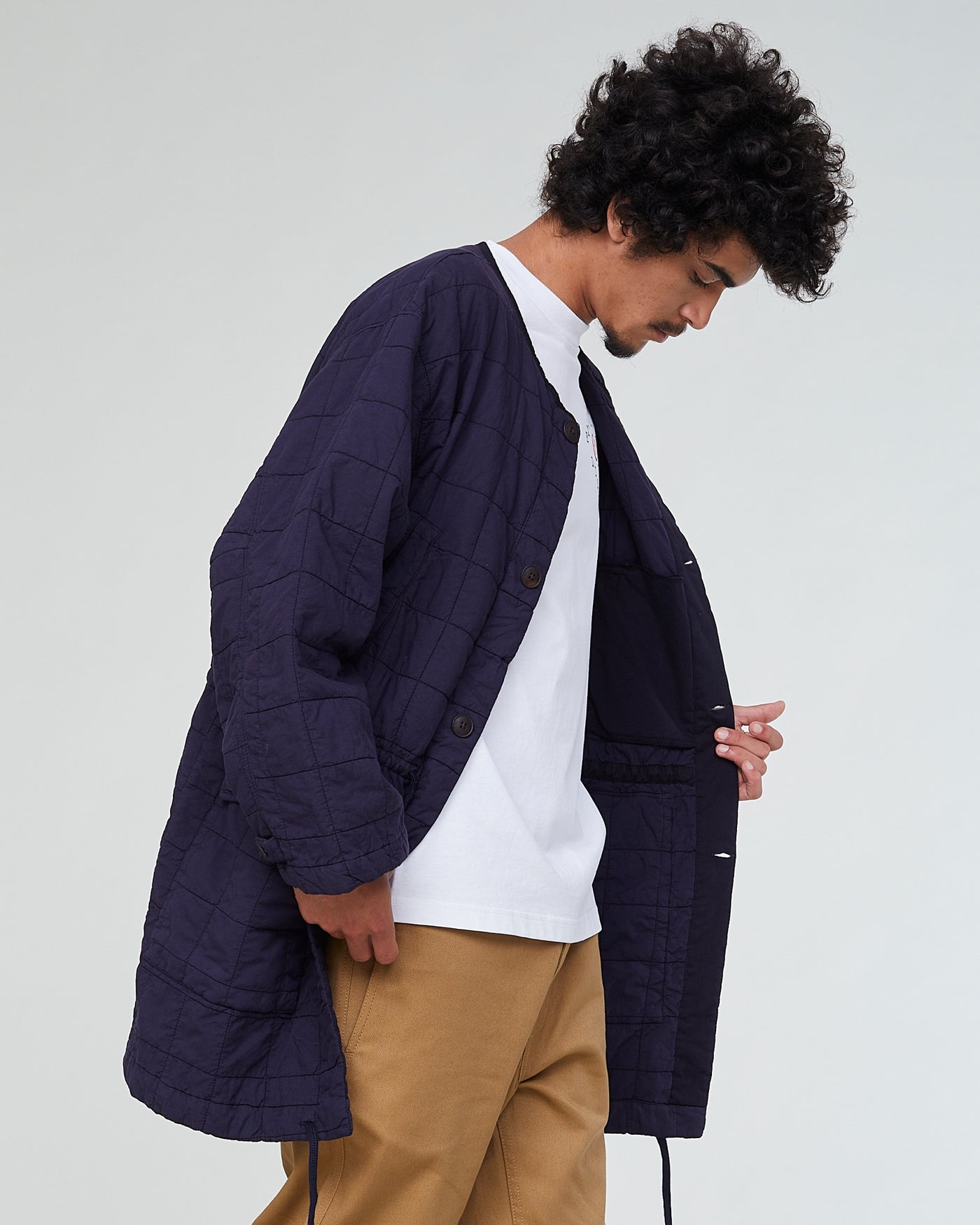 Power Liner Cotton Quilt Dark Navy