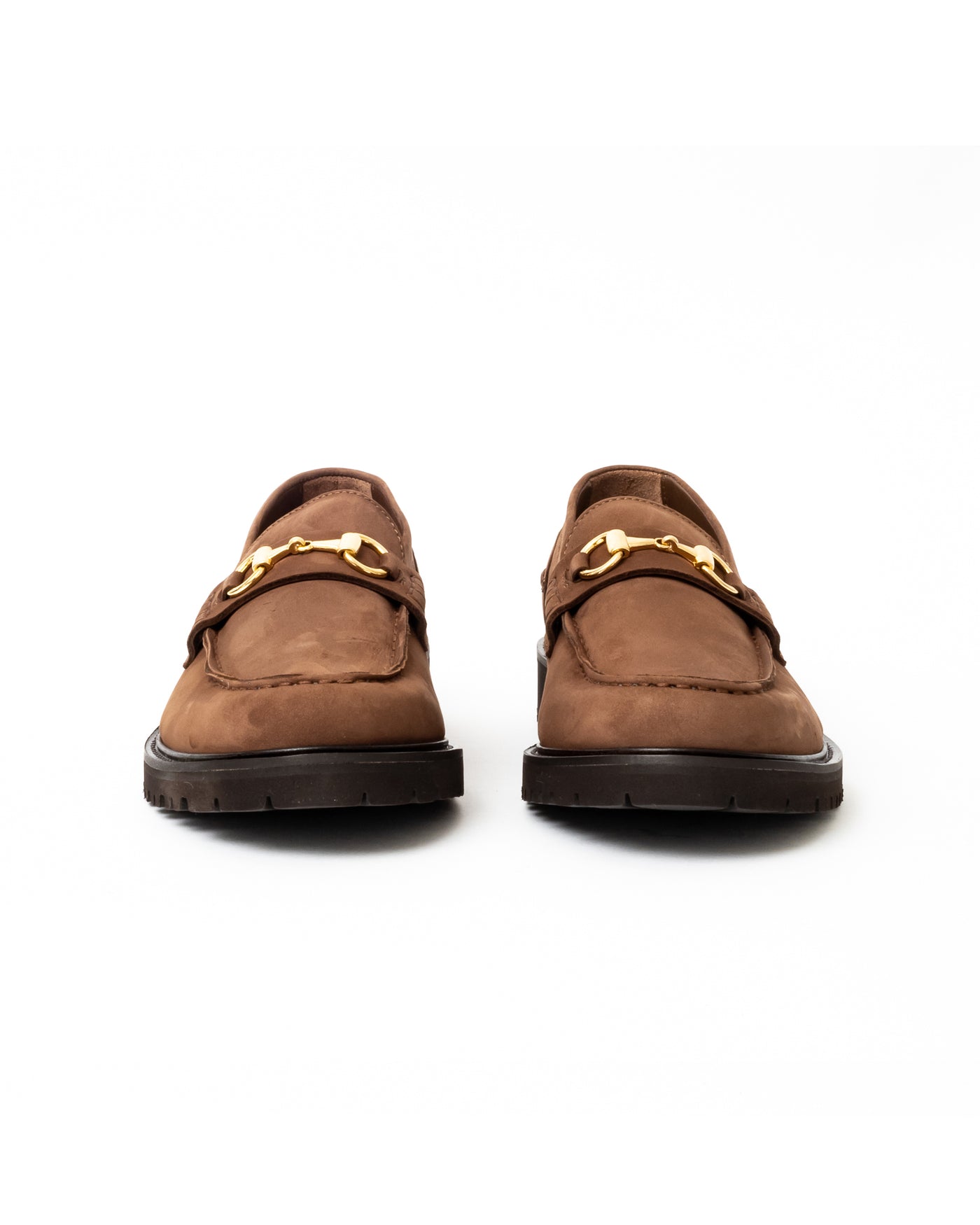 Vinny's Le Club Snaffle Bit Loafer Brown Nubuck