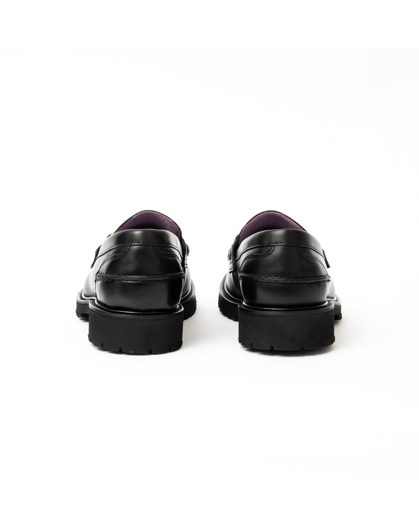 Vinny's Le Club Snaffle Bit Loafer Black Crust Leather