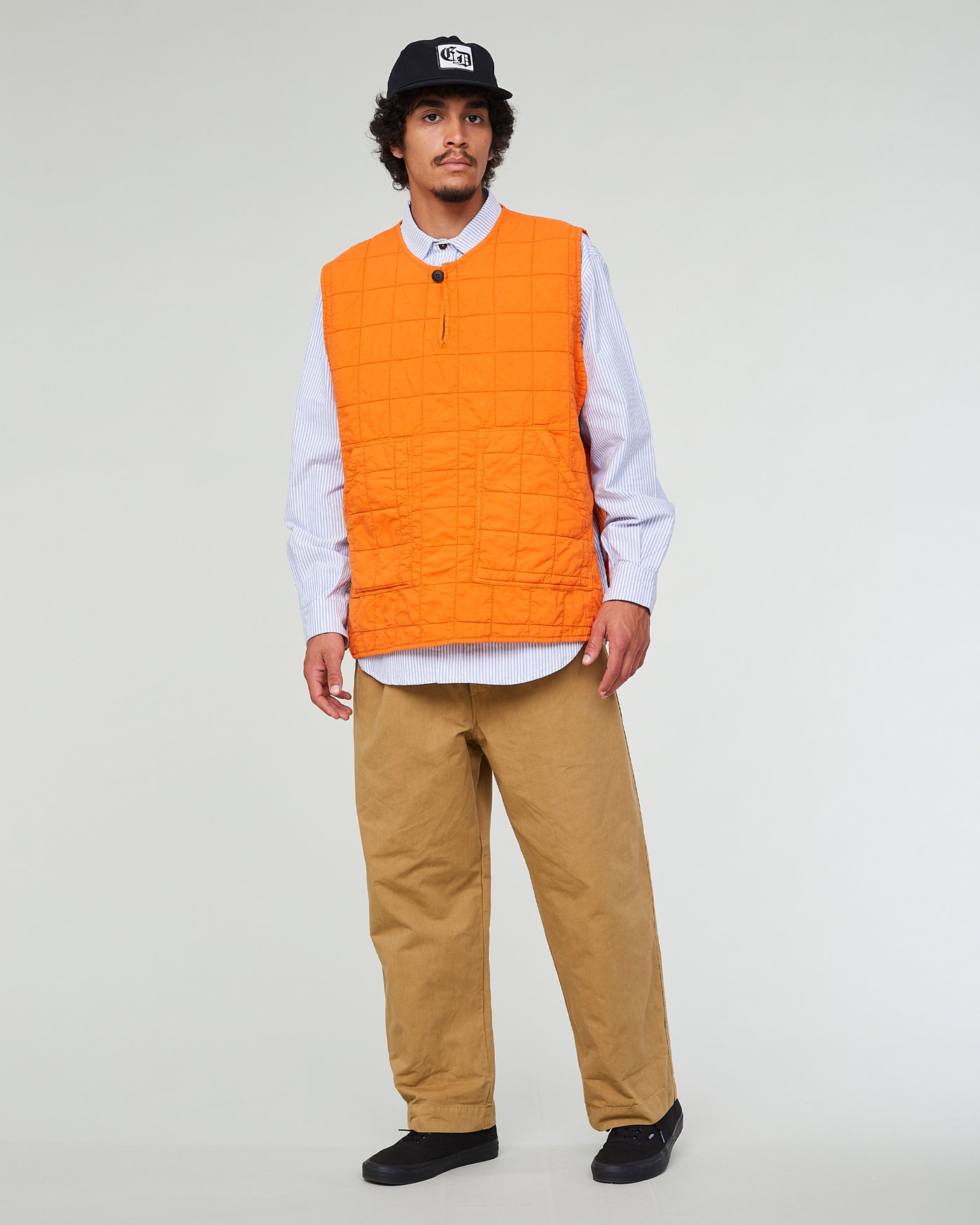 Armor Vest Cotton Quilt Tangerine