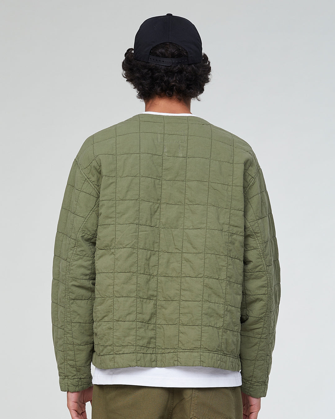Baseball Cardigan Cotton Quilt Lizard