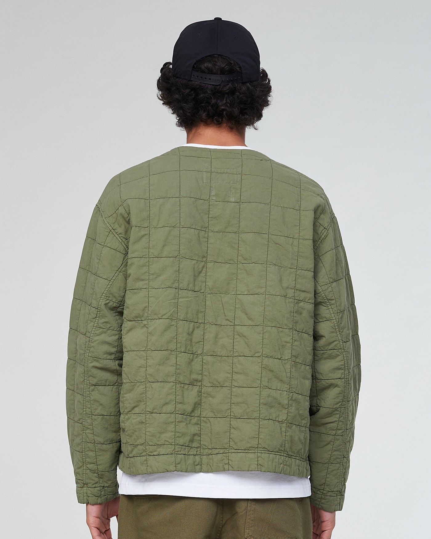 Baseball Cardigan Cotton Quilt Lizard