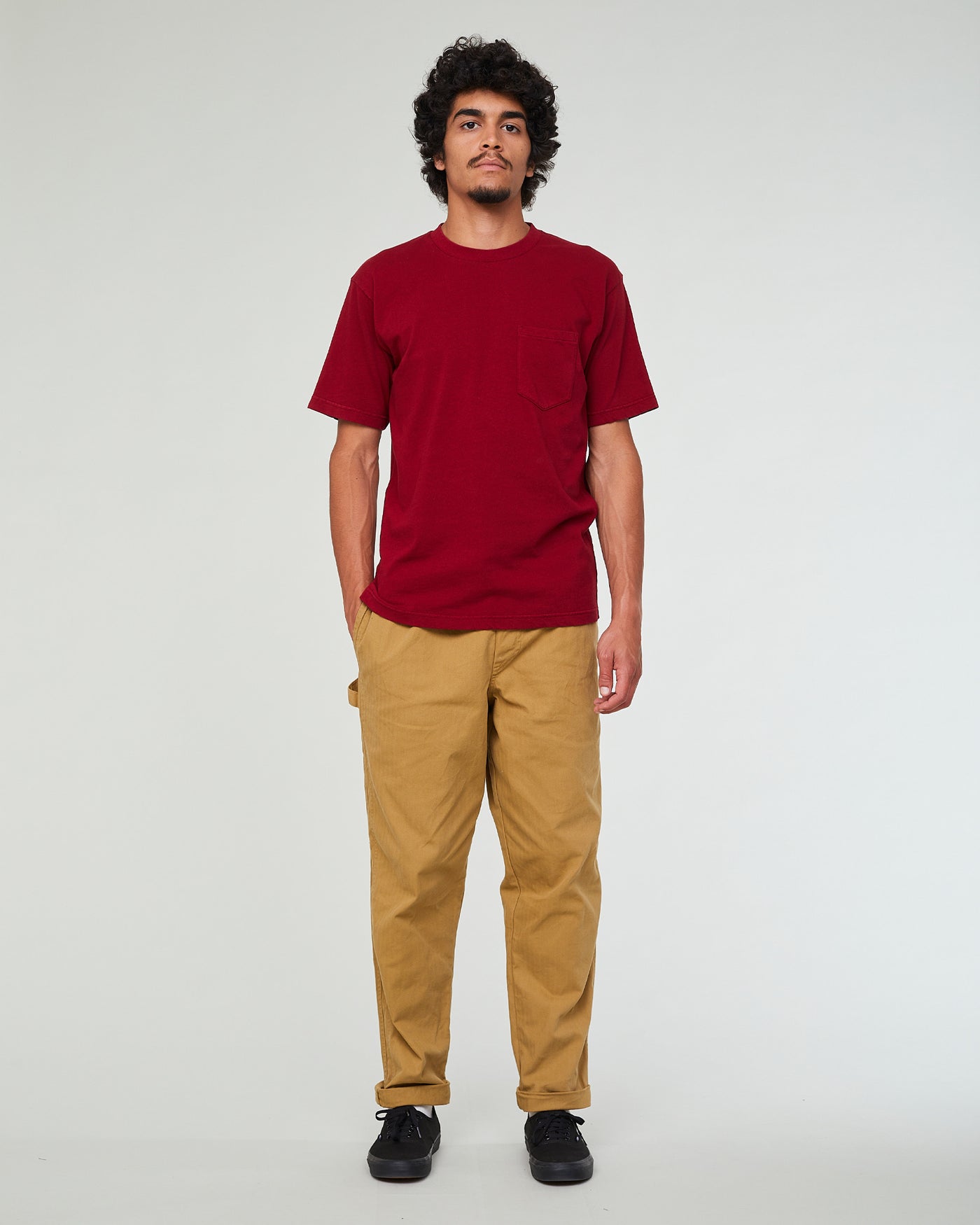Gonz Pants Herringbone Twill Sand