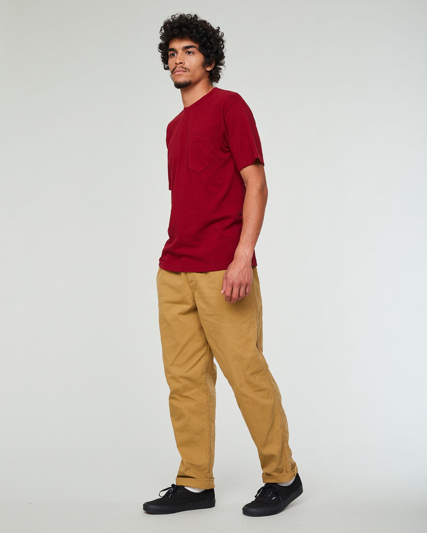 Gonz Pants Herringbone Twill Sand
