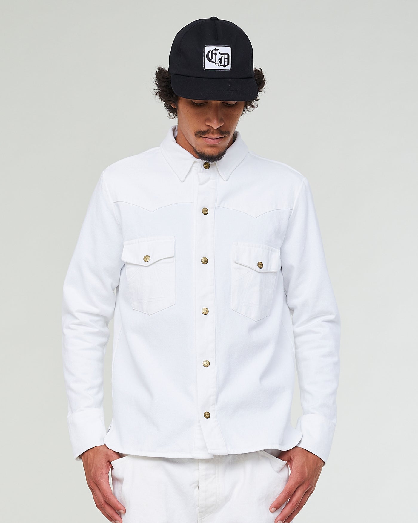 Montana Shirt White Denim