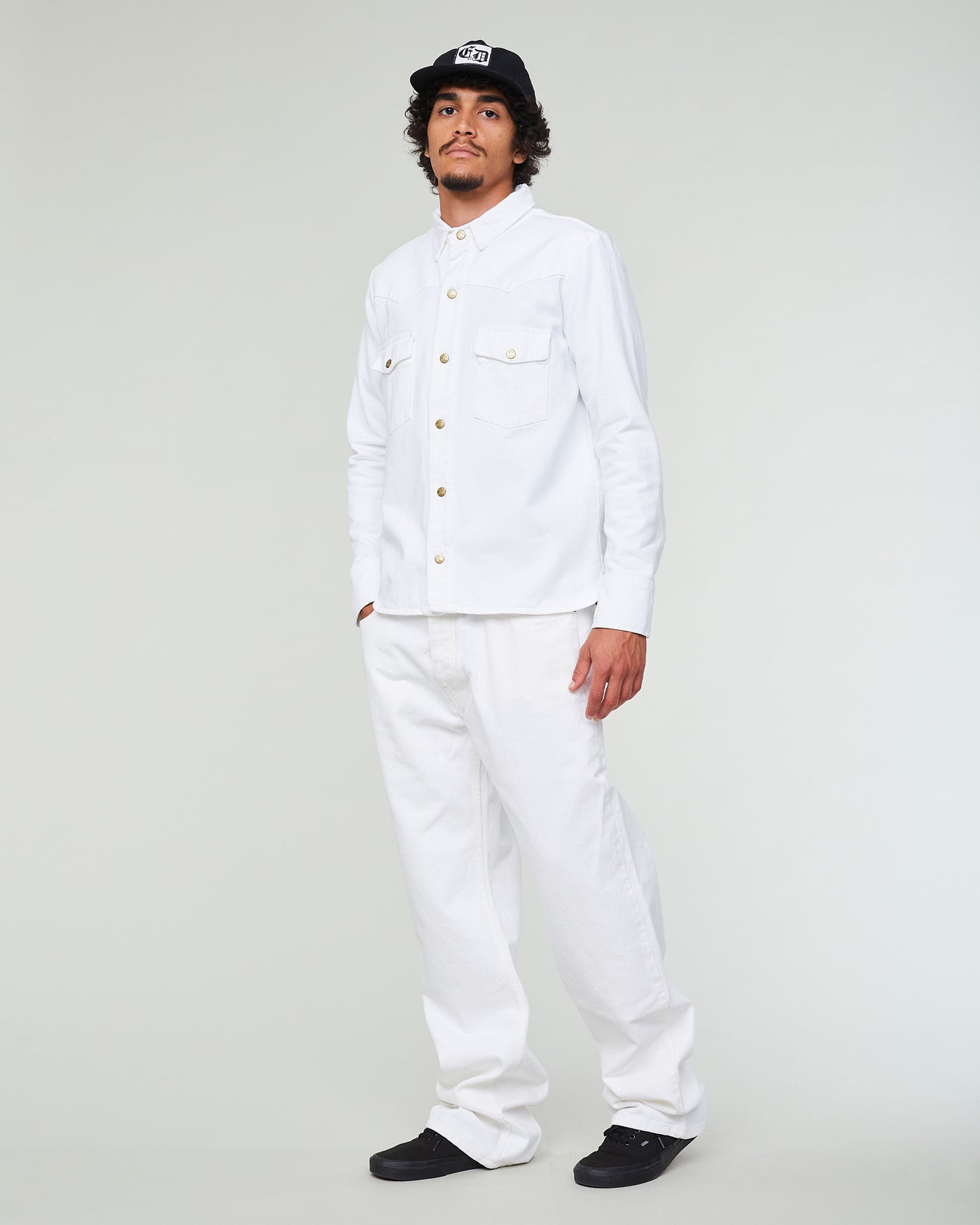 Montana Shirt White Denim
