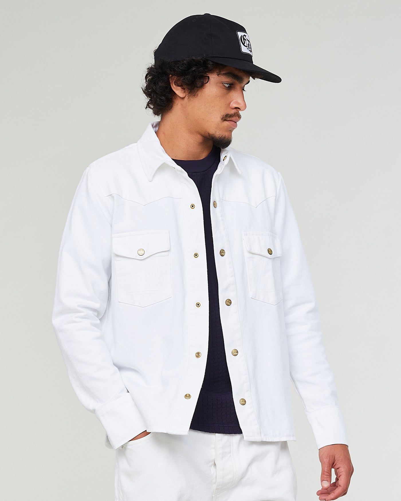 Montana Shirt White Denim