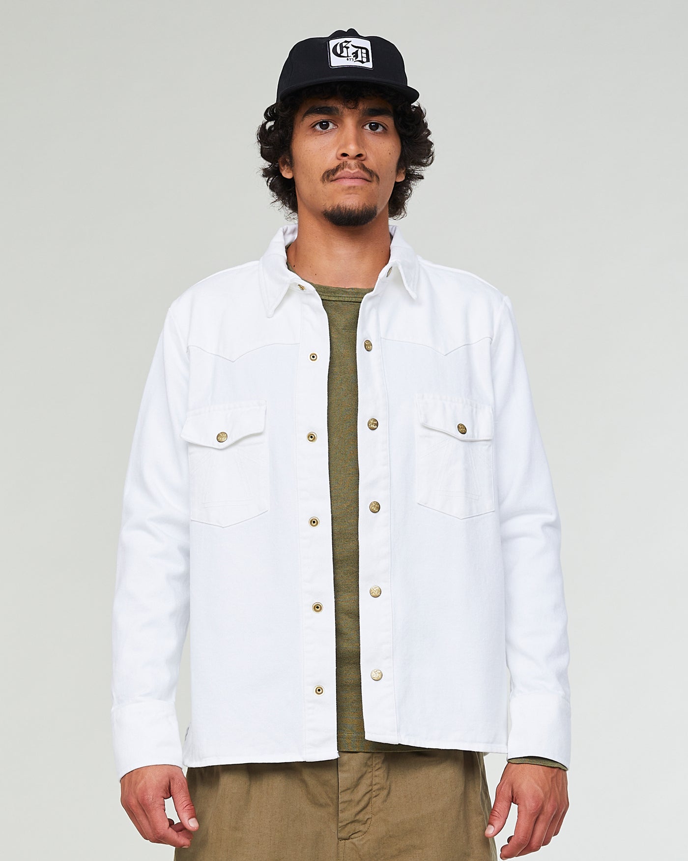 Montana Shirt White Denim