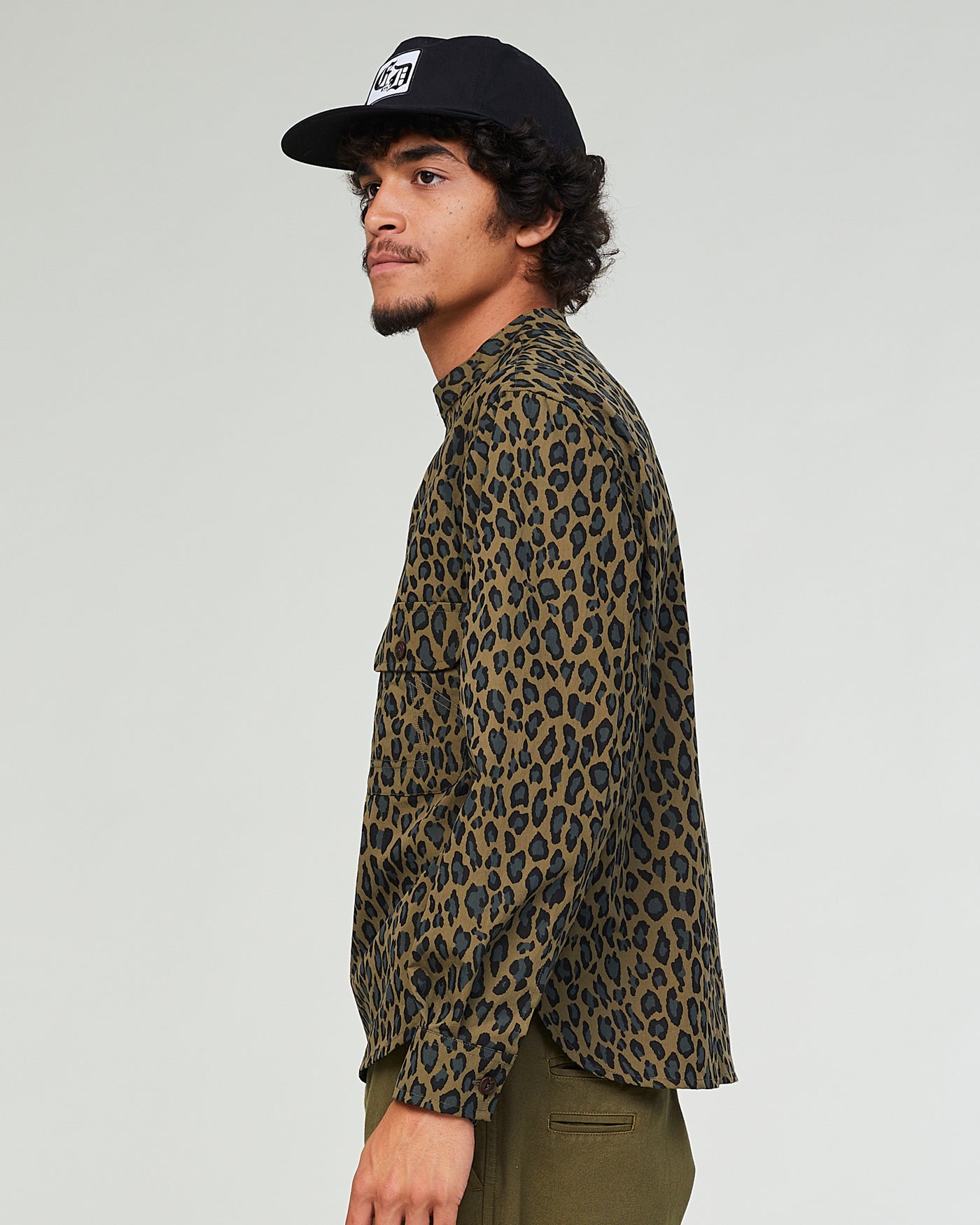 Kabul Shirt Cheetah Cotton Khaki