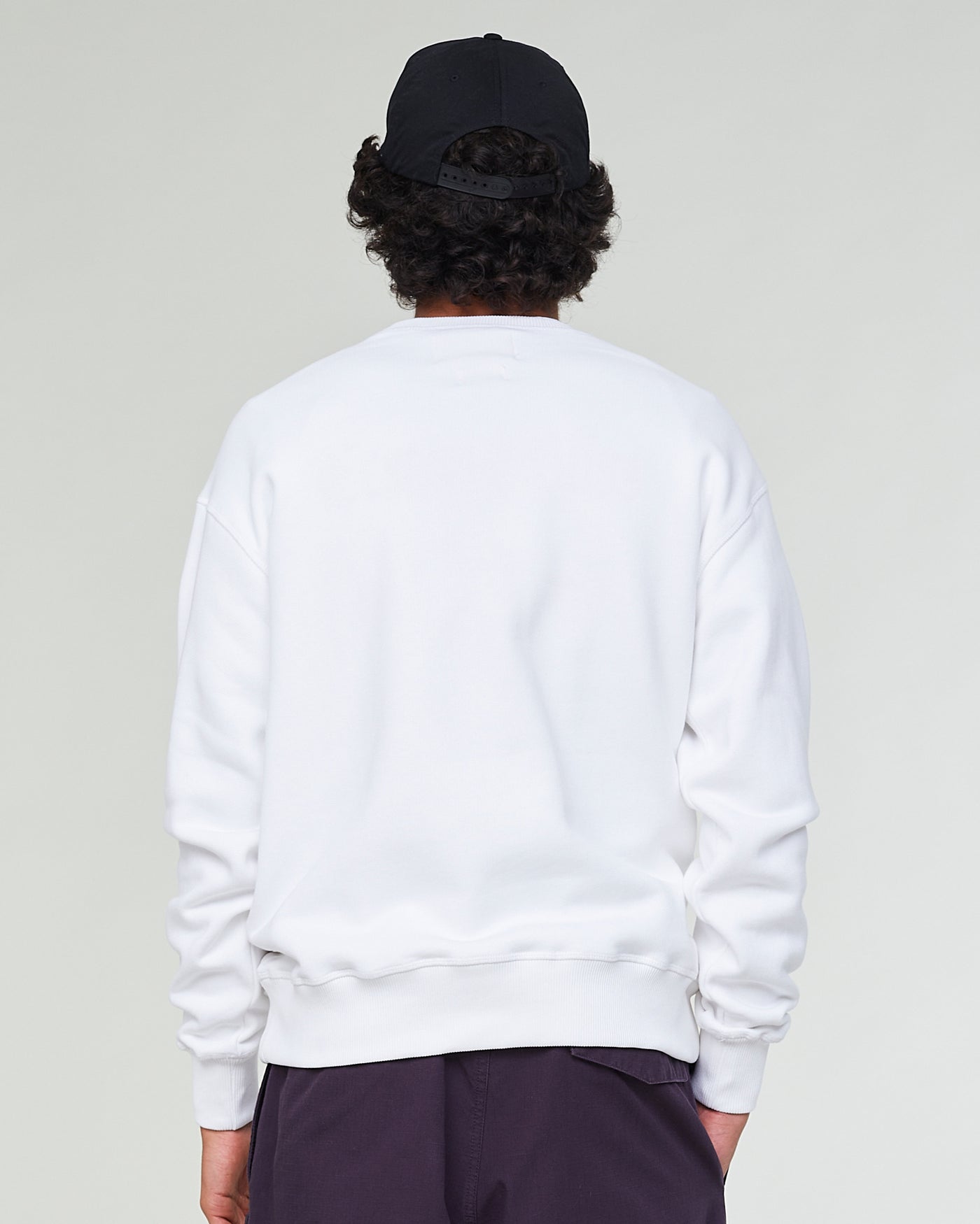 Max Sweater Realm Basic Fleece White