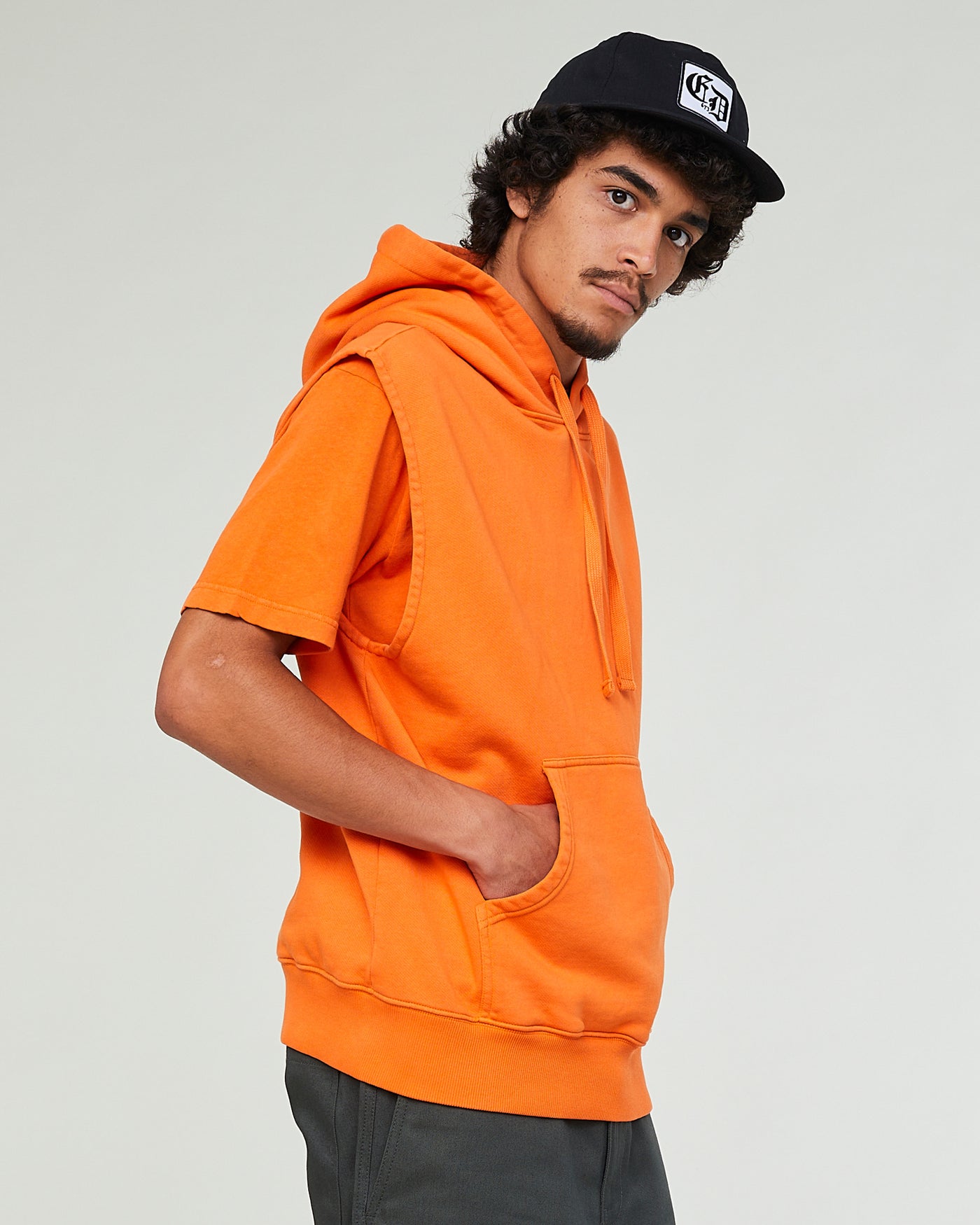 Rocky Sweater Cotton Fleece Tangerine
