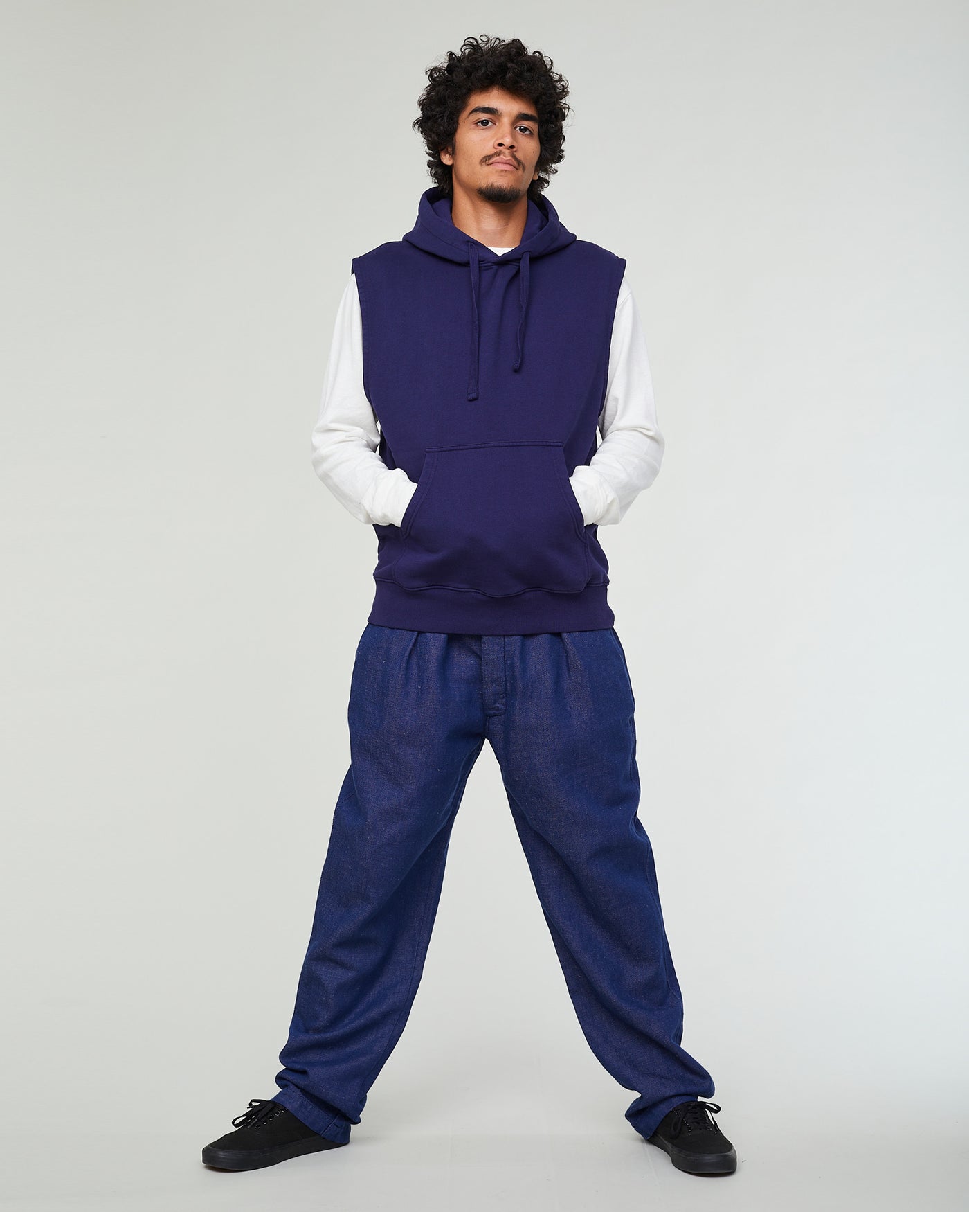 Rocky Sweater Cotton Fleece Indigo