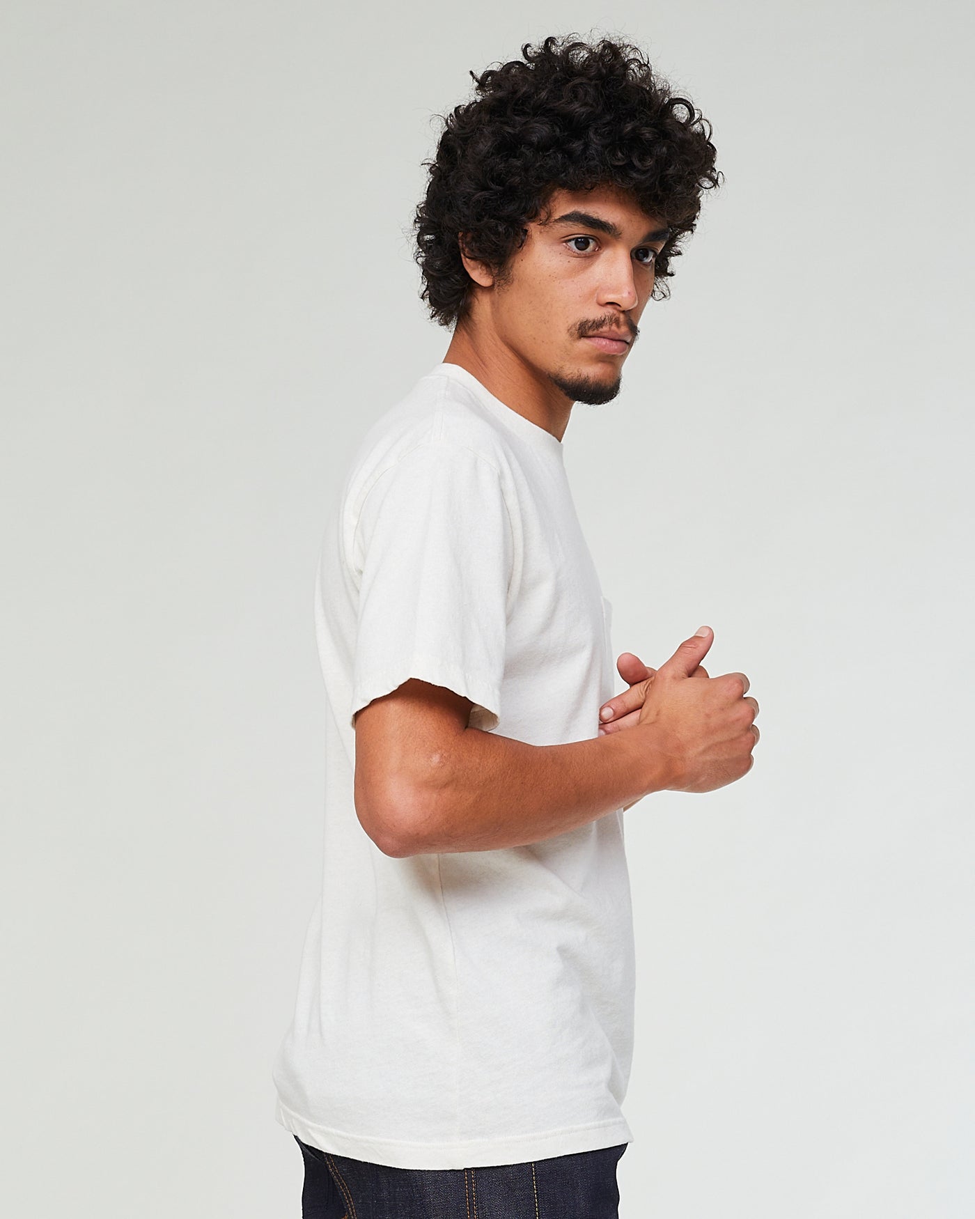 Pocket T-Shirt Cotton Hemp Milk