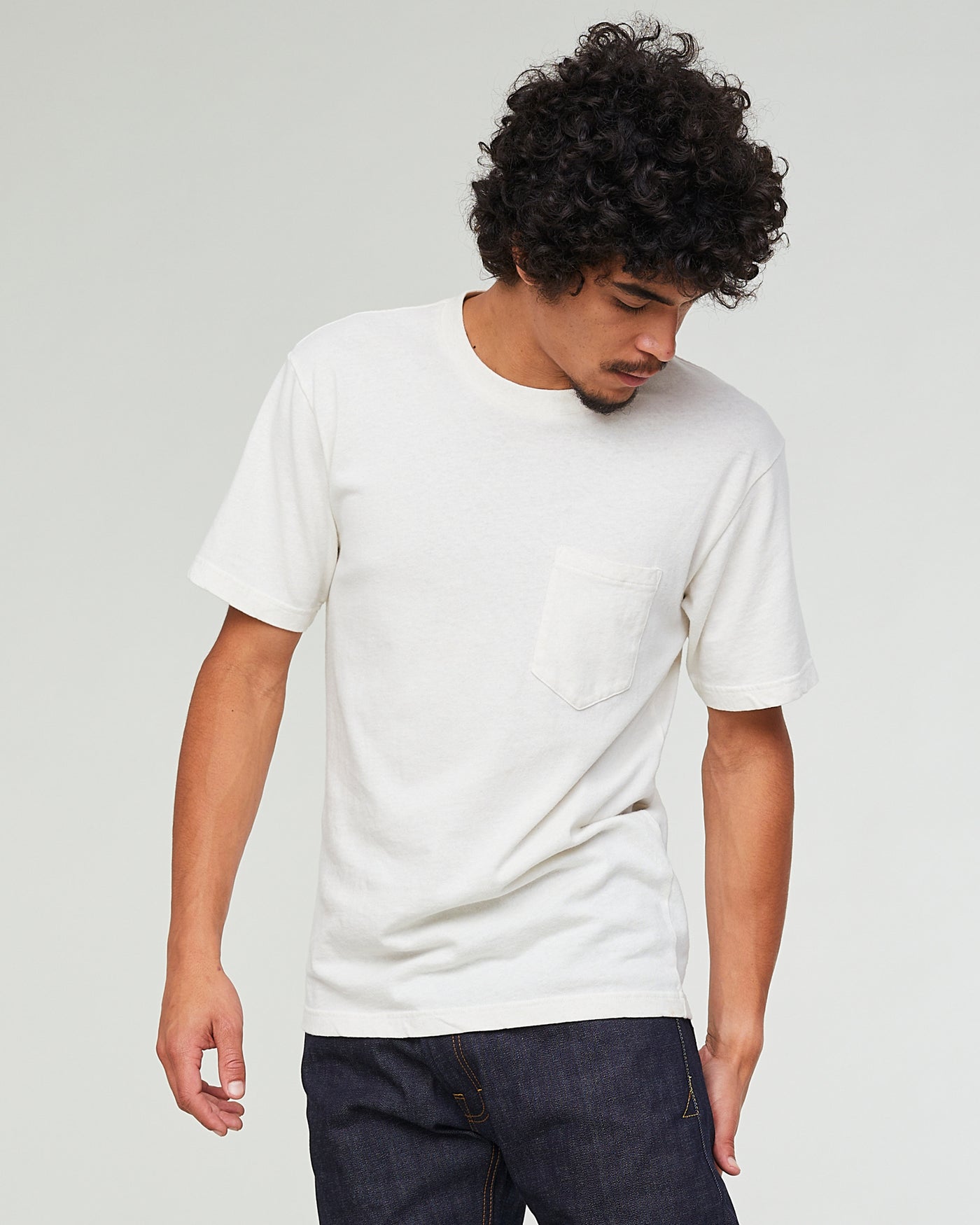Pocket T-Shirt Cotton Hemp Milk