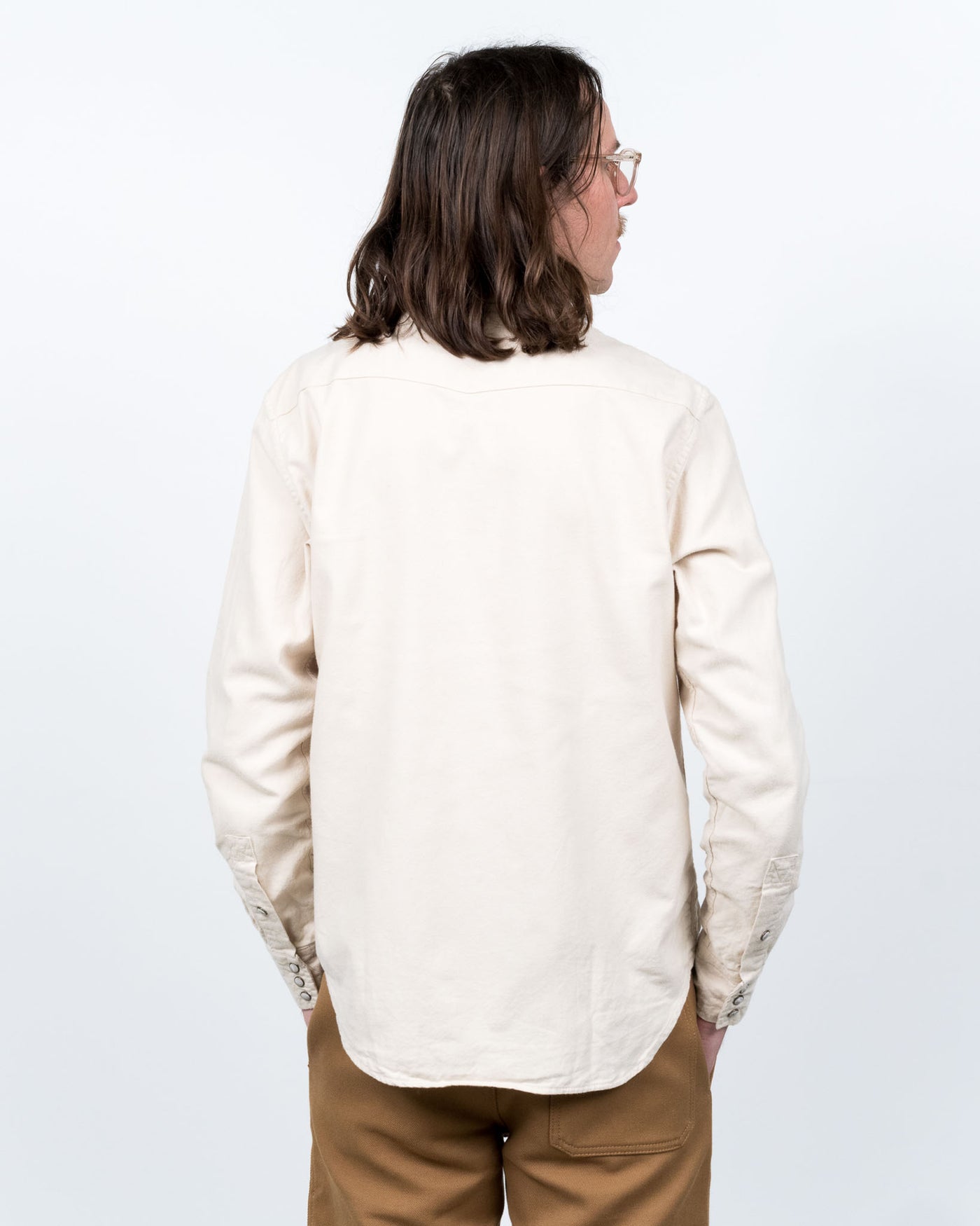 Western Shirt Brushed Twill Stone