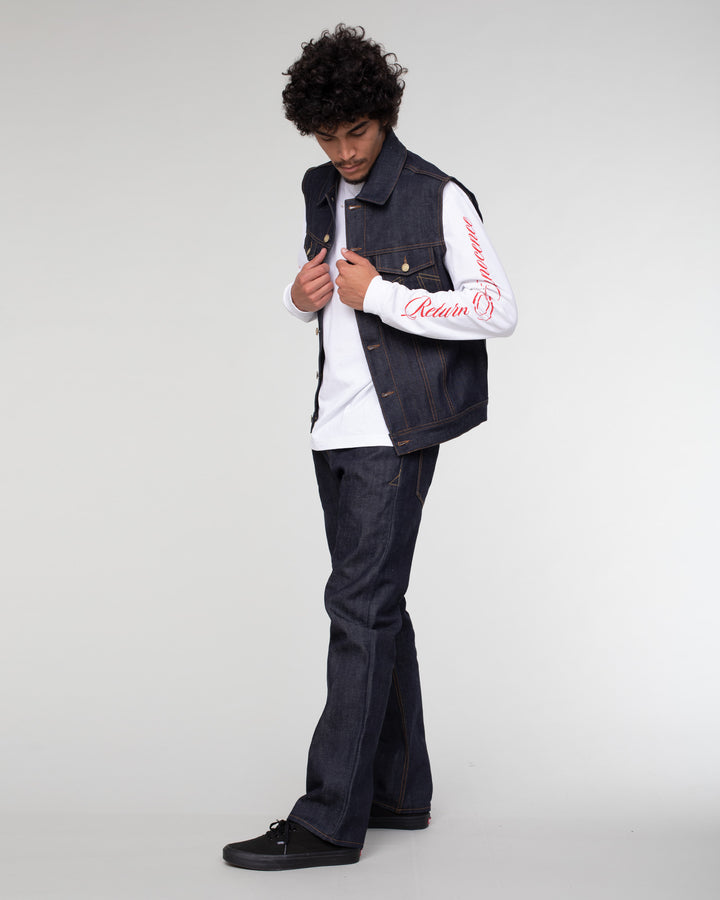 736 袖なしジャケット 13オンス デニム