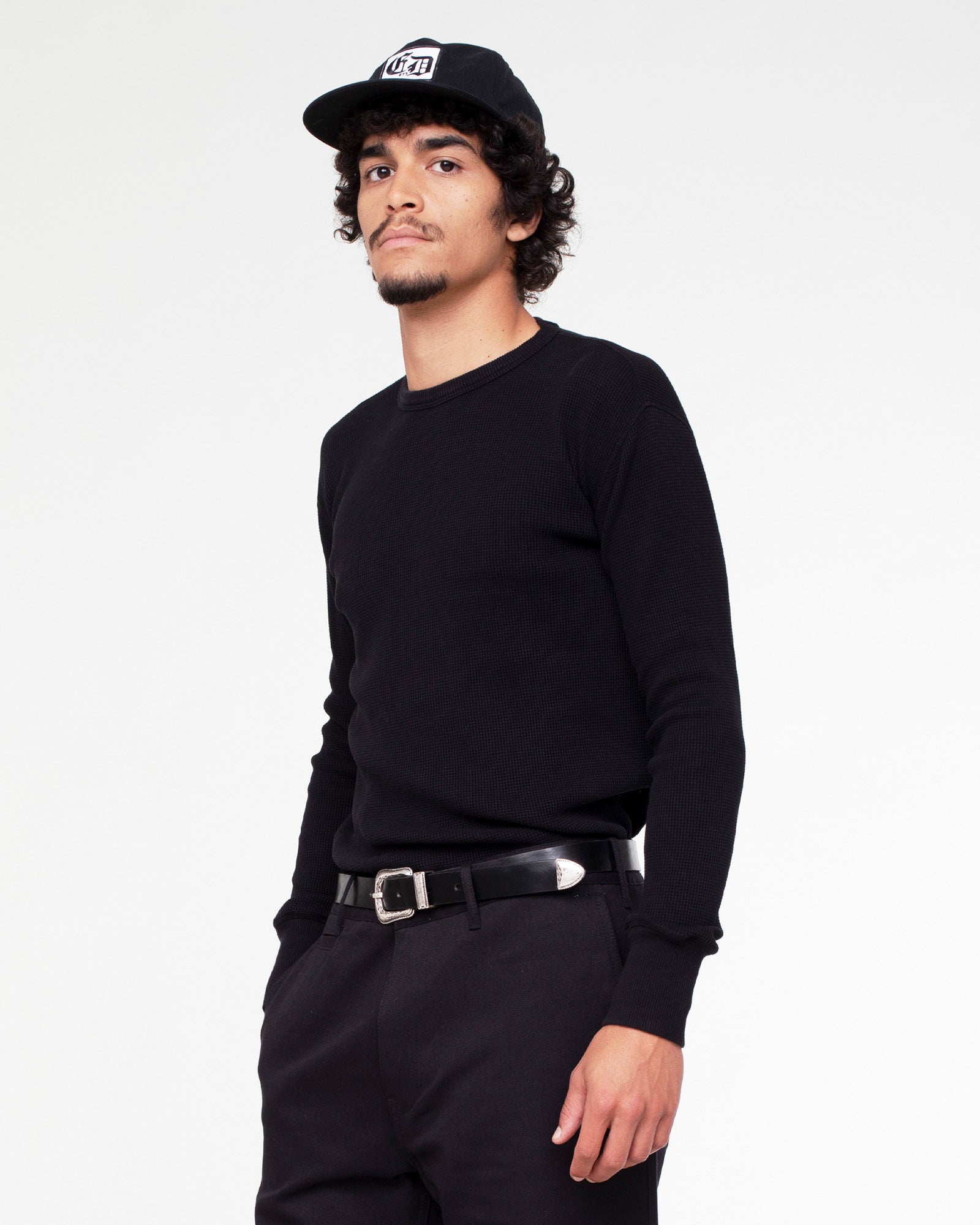 L/S Thermo Waffle T Jersey Black – Eat Dust