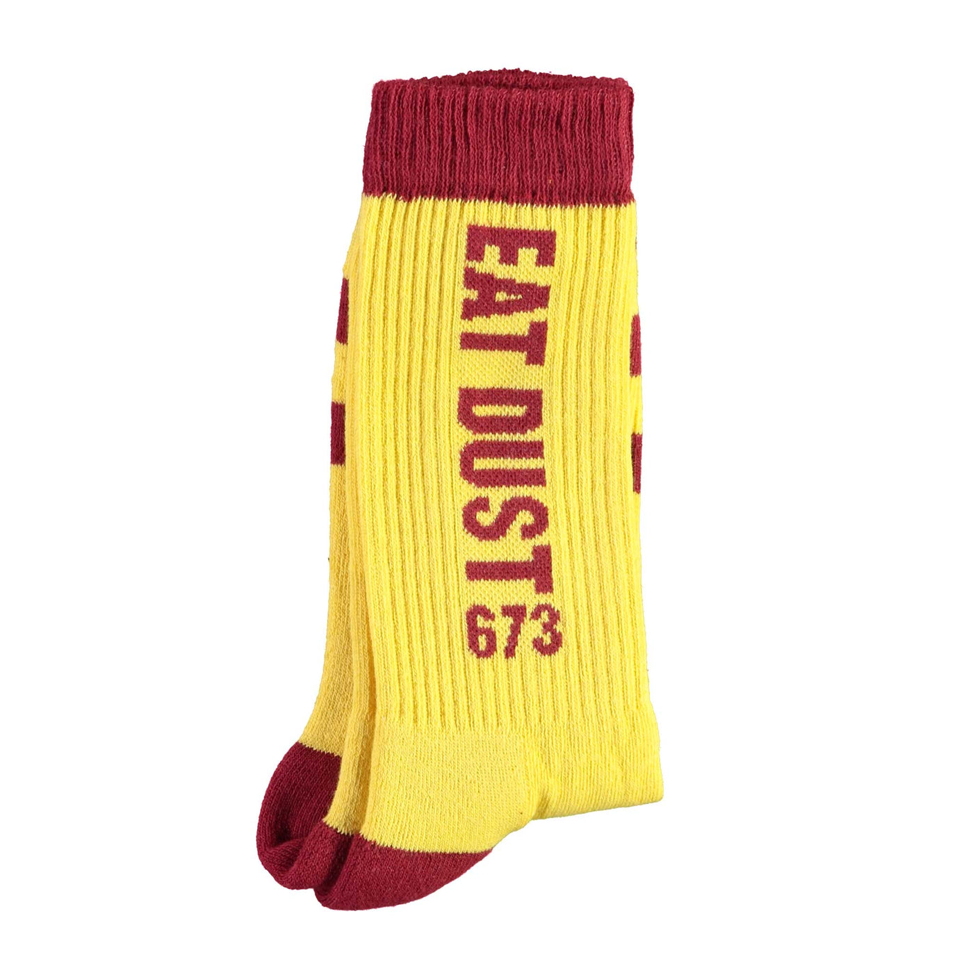 Socks Eat Dust 673 Yellow