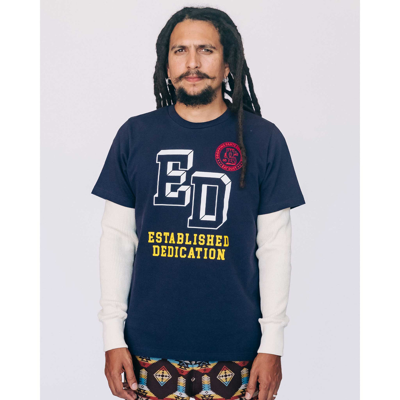 T-Shirt Established Dedication Organic Cotton Navy