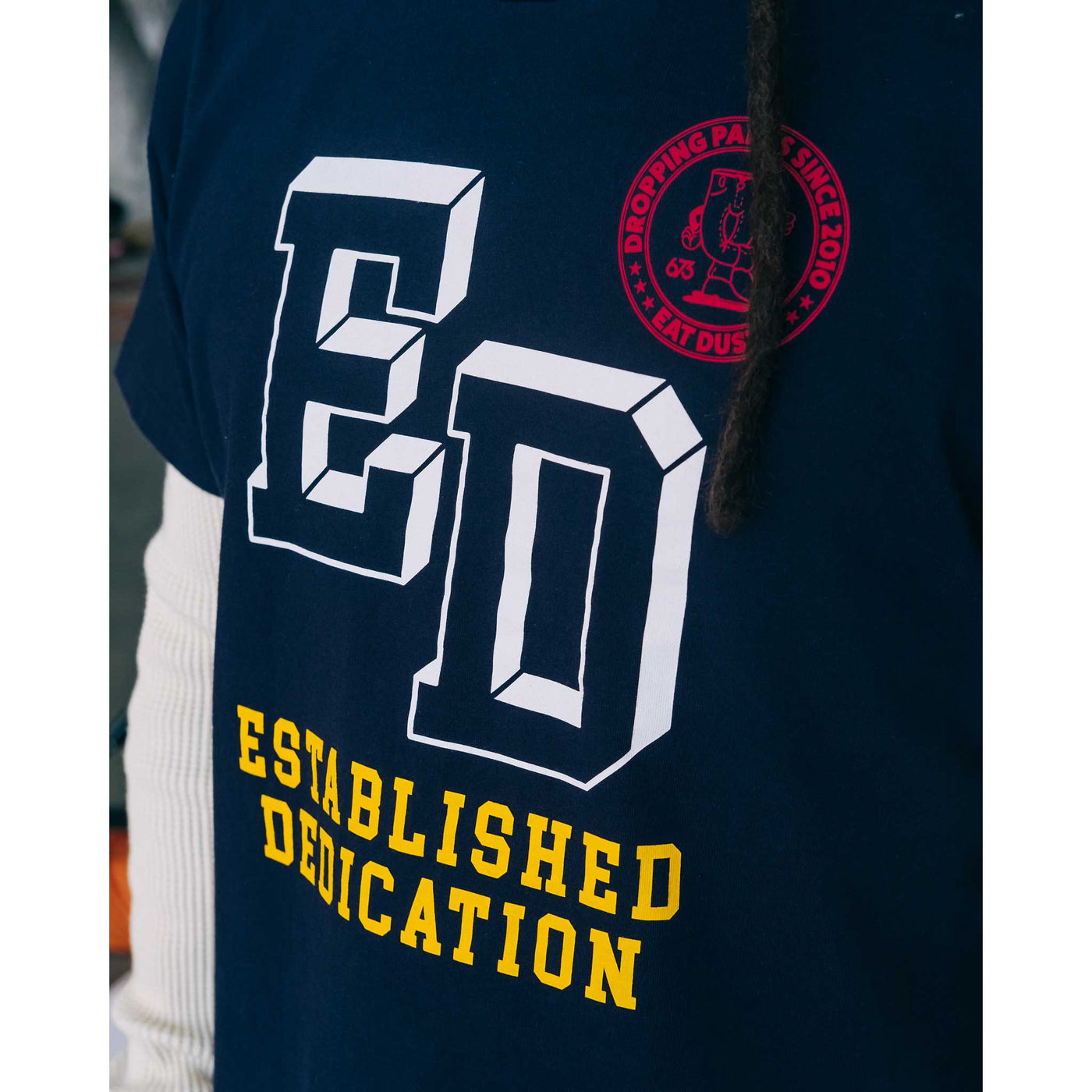 T-Shirt Established Dedication Organic Cotton Navy