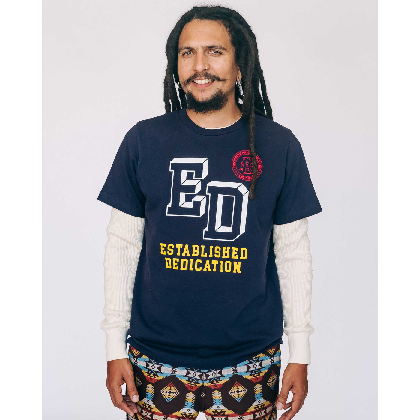T-Shirt Established Dedication Organic Cotton Navy