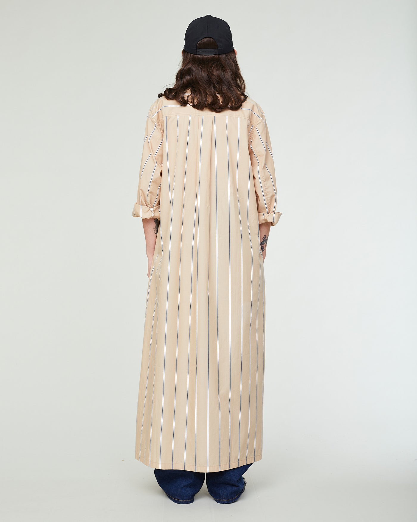 G.o.D Chemise Sido Popeline Stripe Sand