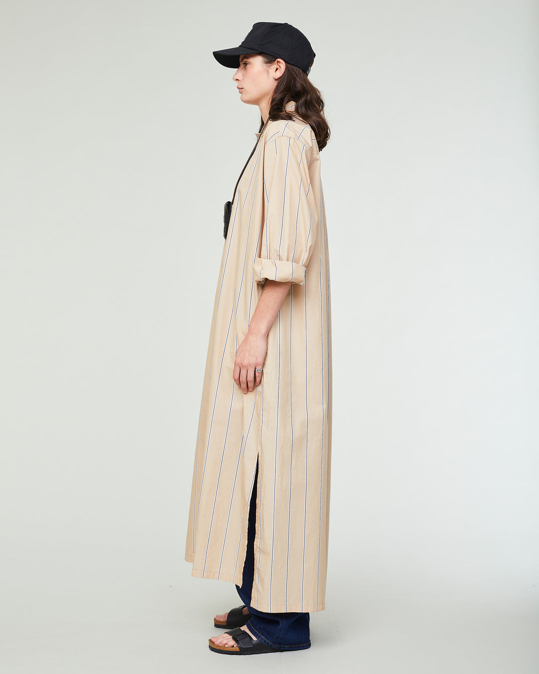 GoD Chemise Sido ポプリン ストライプ サンド