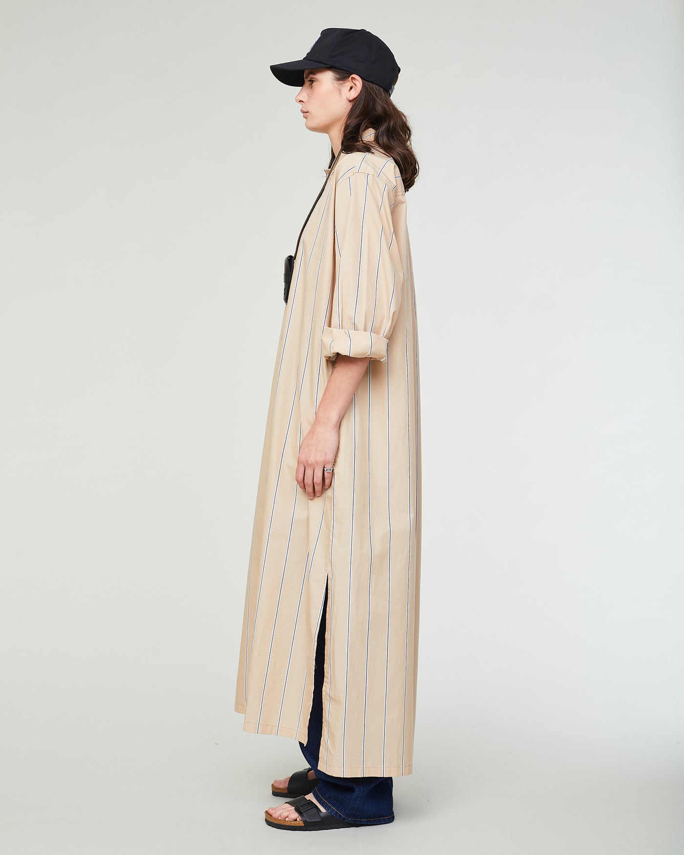 G.o.D Chemise Sido Popeline Stripe Sand