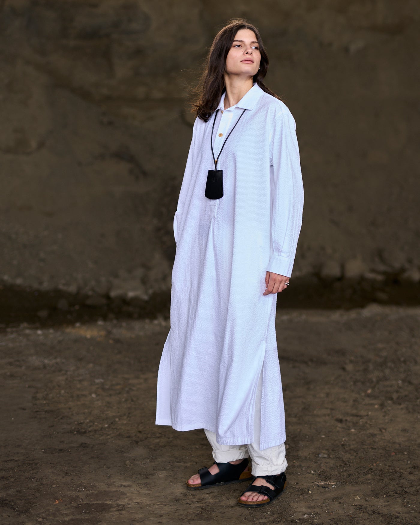 G.o.D Chemise Seersucker White