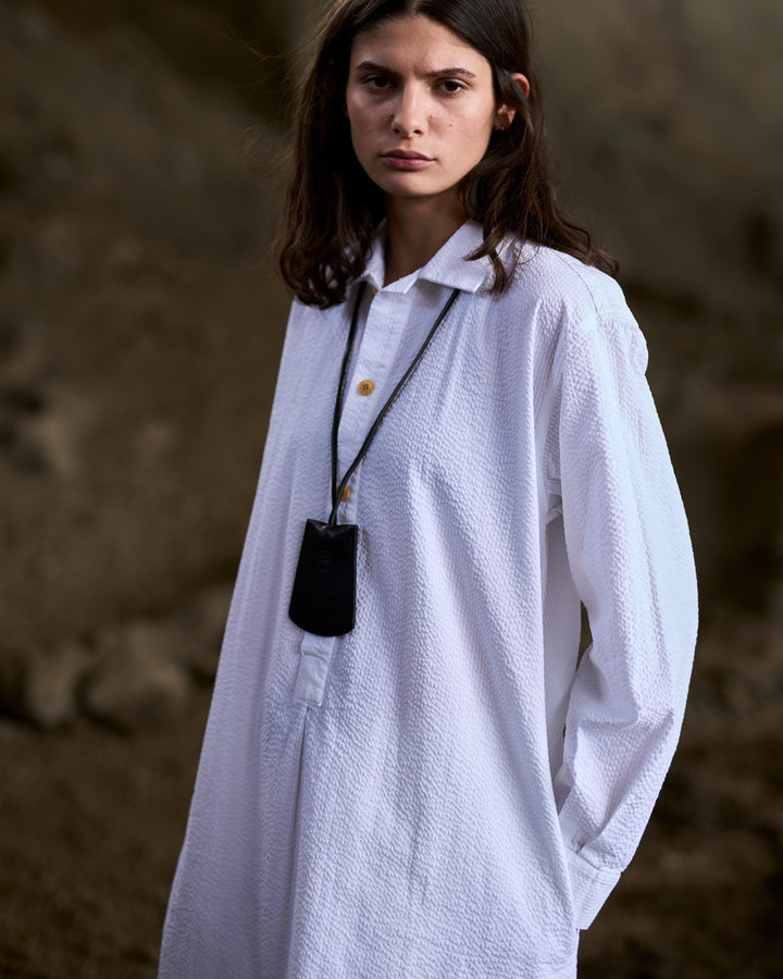 G.o.D Chemise Seersucker White