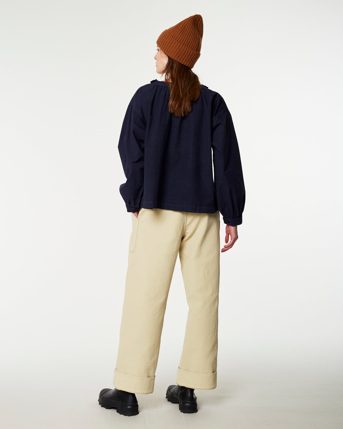 G.o.D Harvest Smock Massaya Cotton Navy Blue
