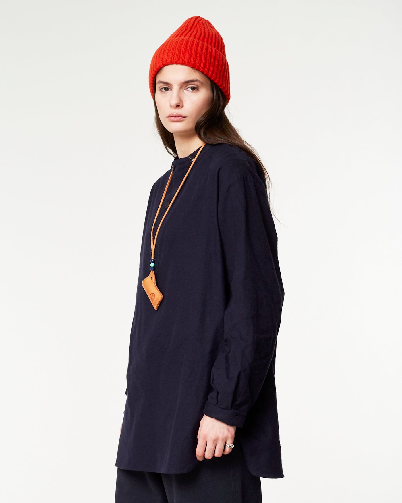 G.o.D Kabul Shirt Brushed Twill Navy Blue
