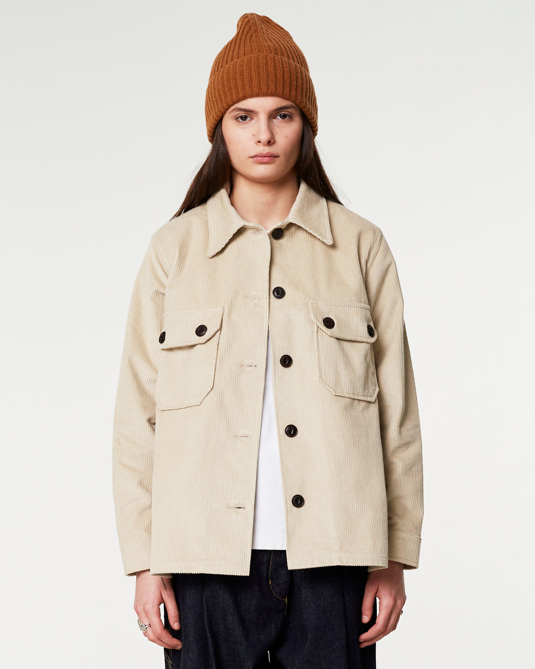 G.o.D Overshirt Corduroy Stone