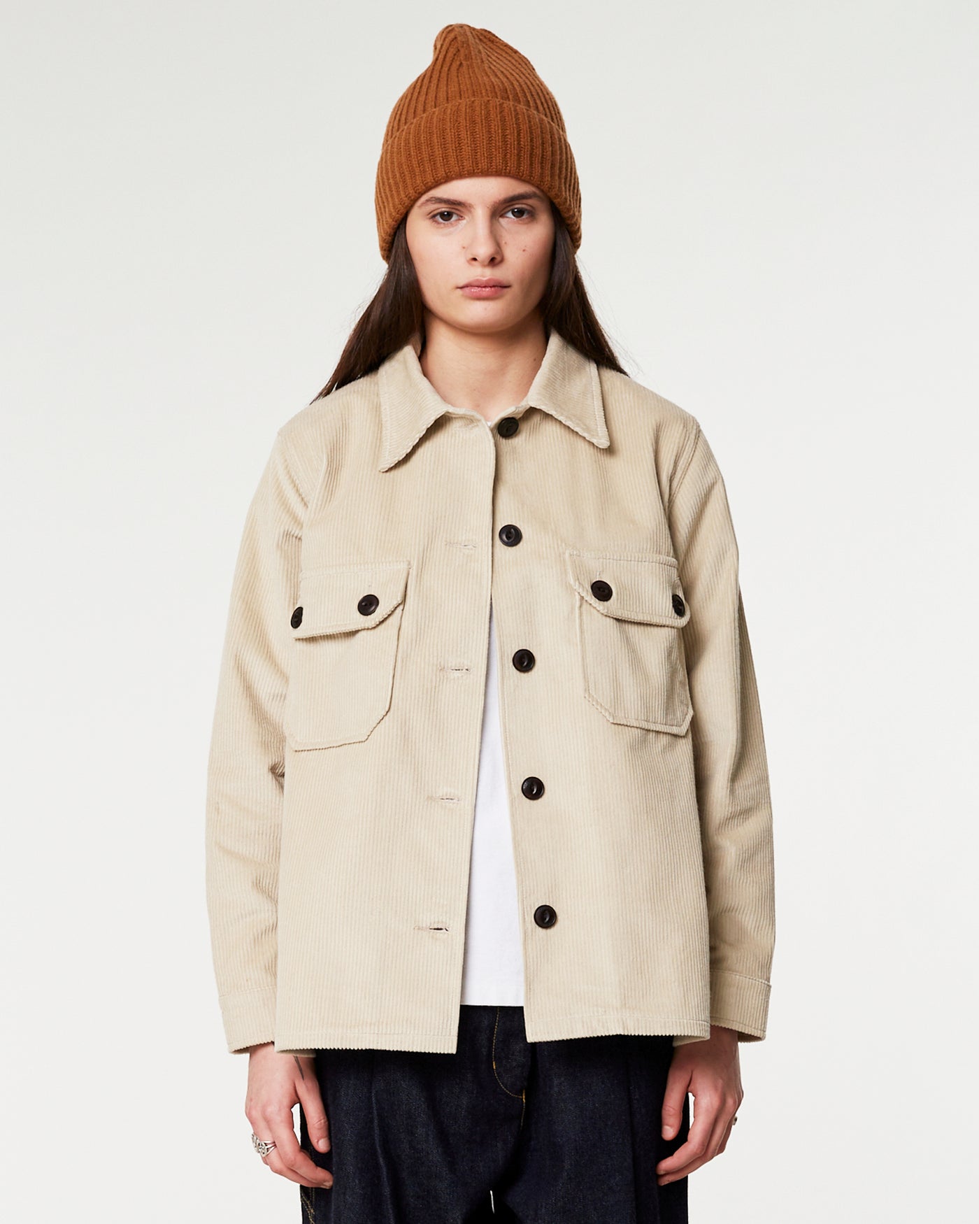 G.o.D Overshirt Corduroy Stone