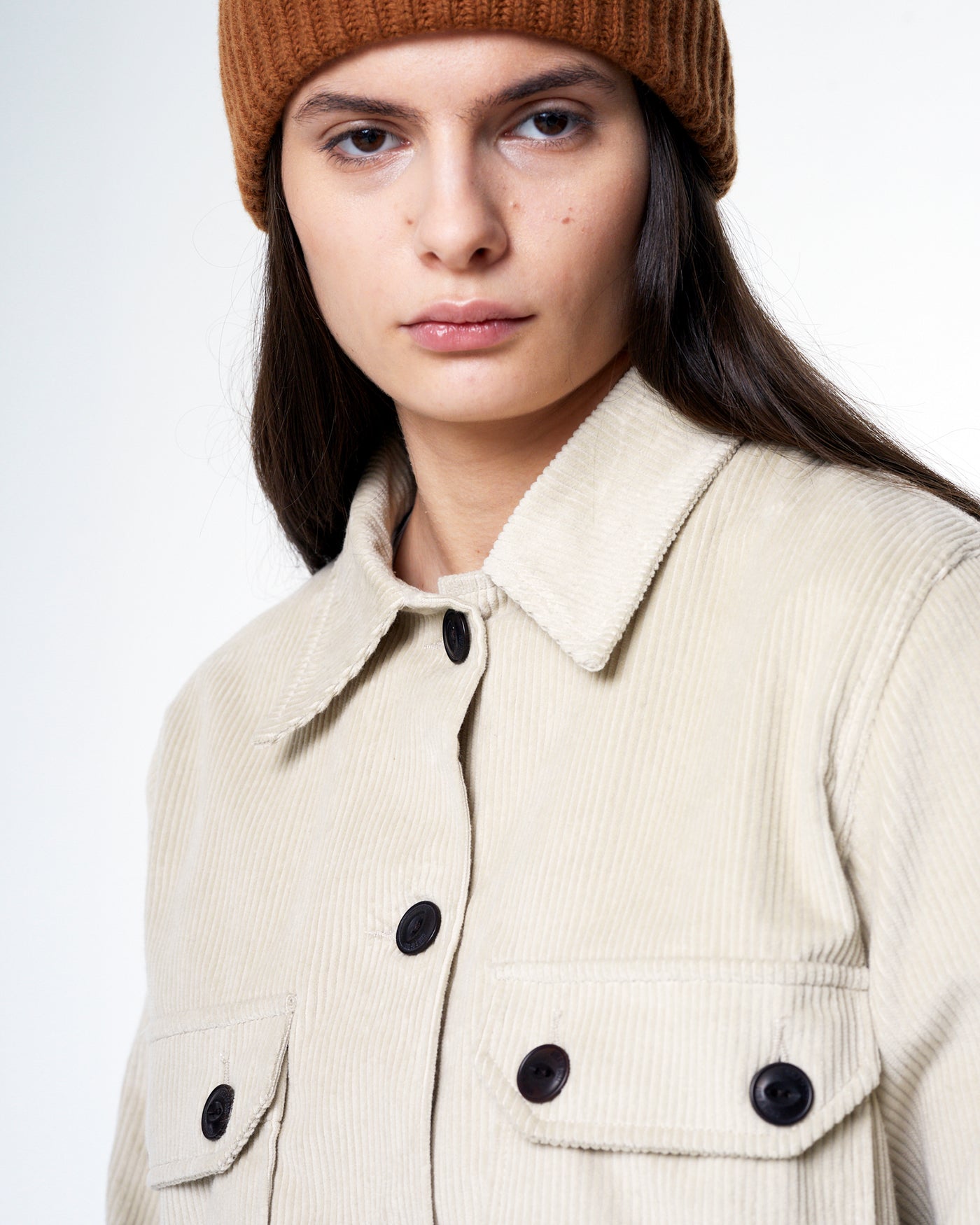 G.o.D Overshirt Corduroy Stone