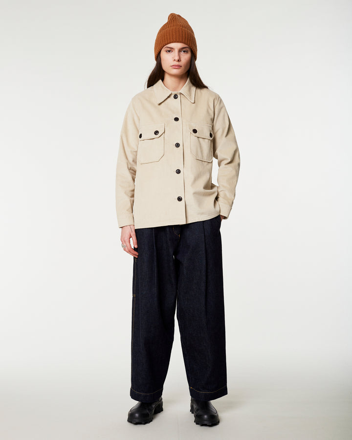G.o.D Overshirt Corduroy Stone