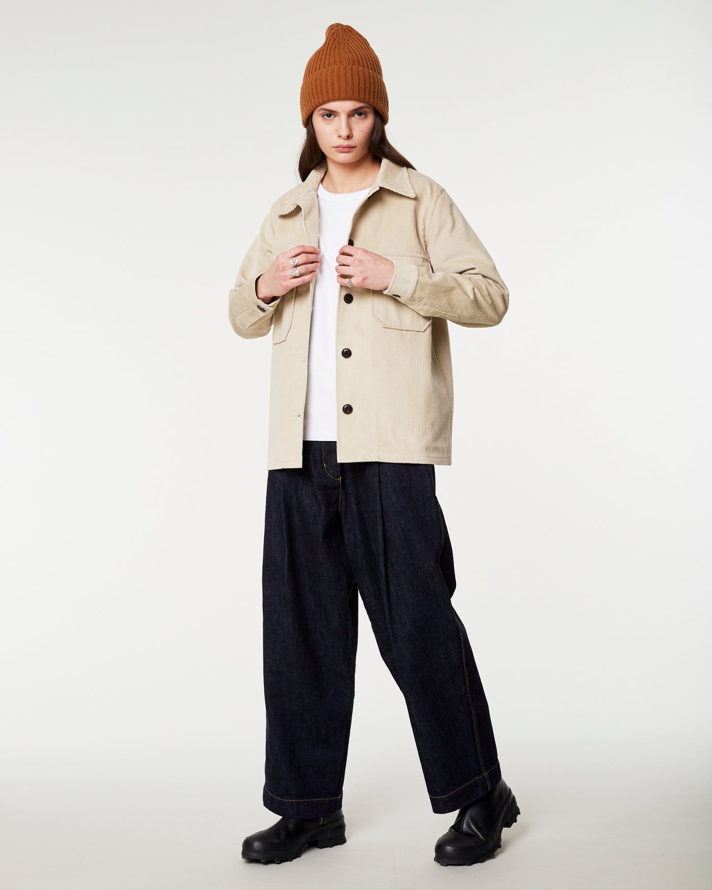 G.o.D Overshirt Corduroy Stone