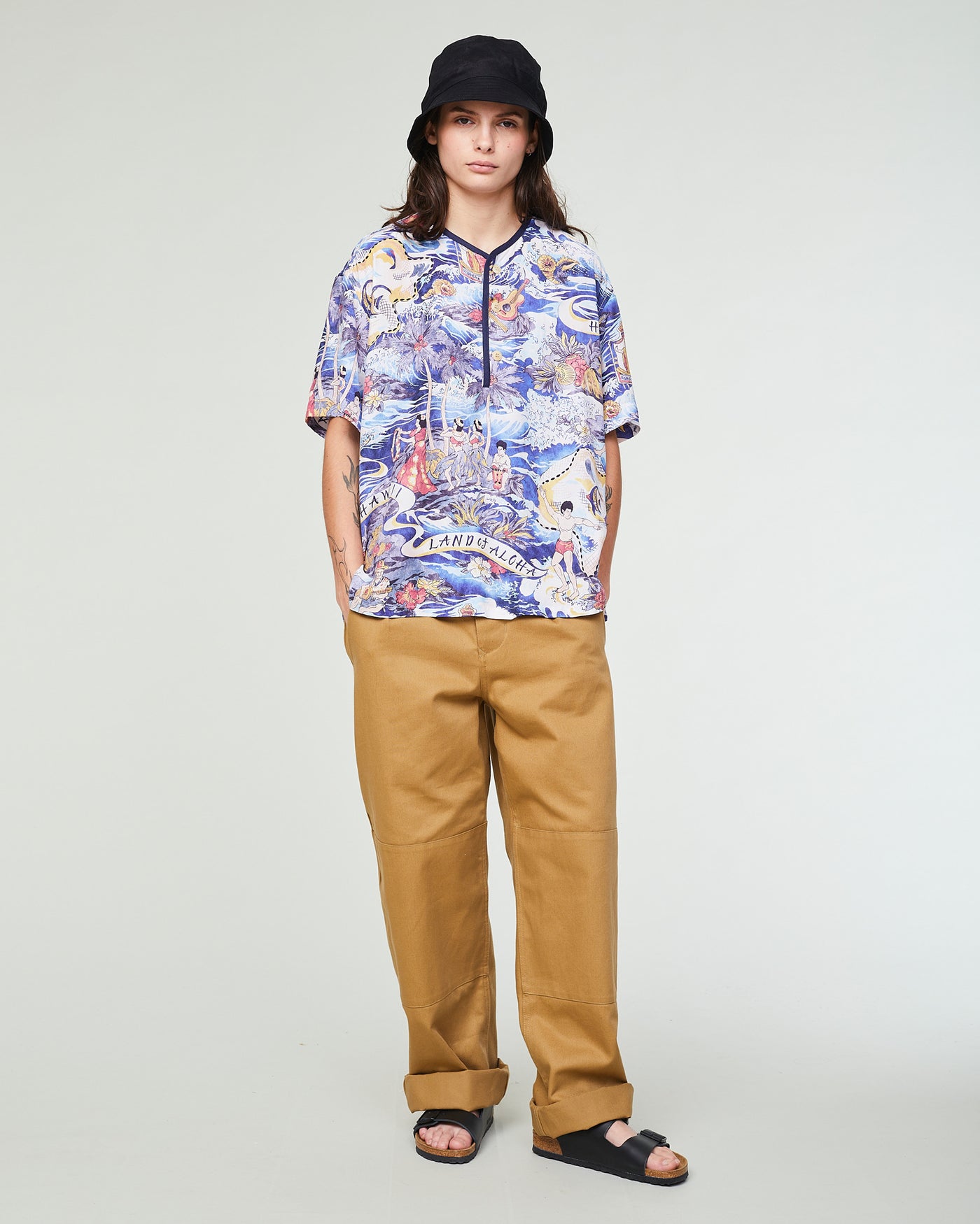 G.o.D Baseball Smock Mahala Rayon Multi