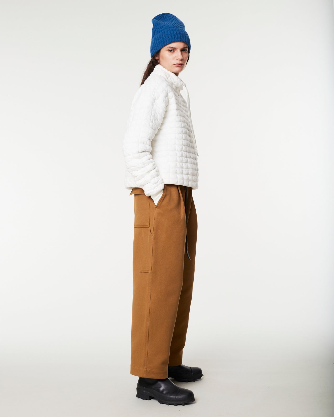 G.o.D Apollo Sweater Quilted Fleece White