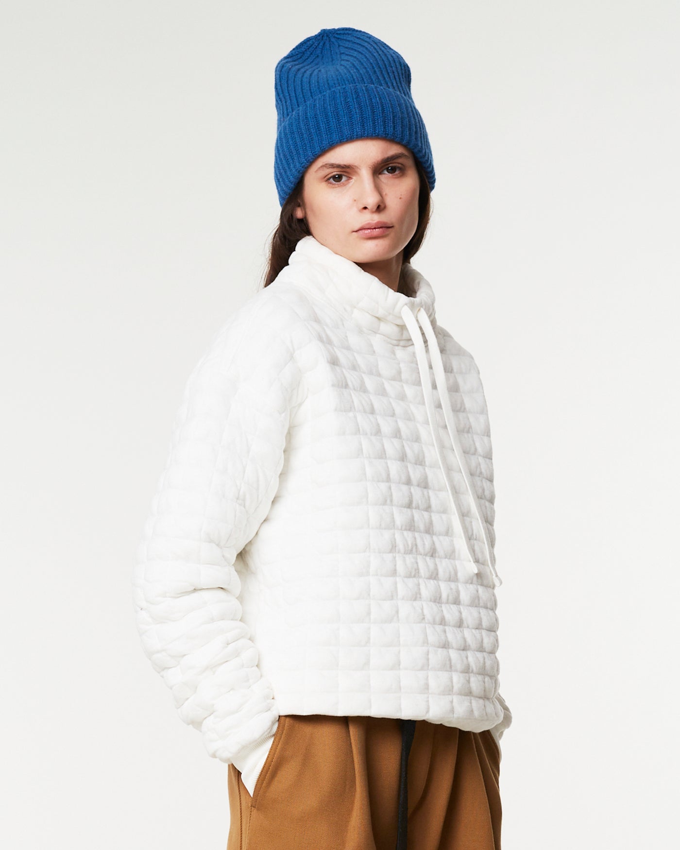 G.o.D Apollo Sweater Quilted Fleece White