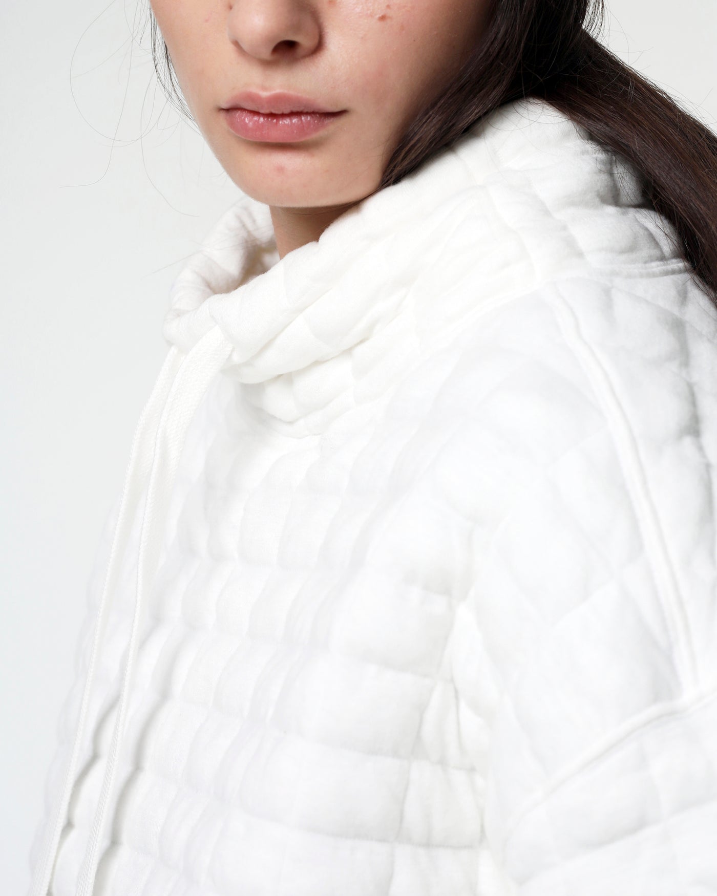 G.o.D Apollo Sweater Quilted Fleece White
